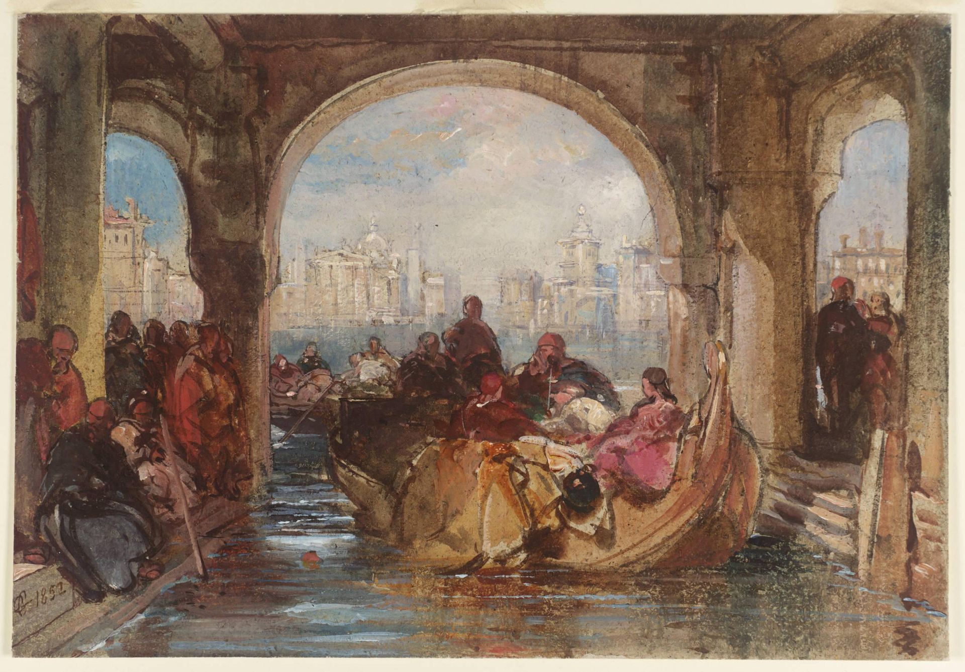 View in Venice by  George Cattermole