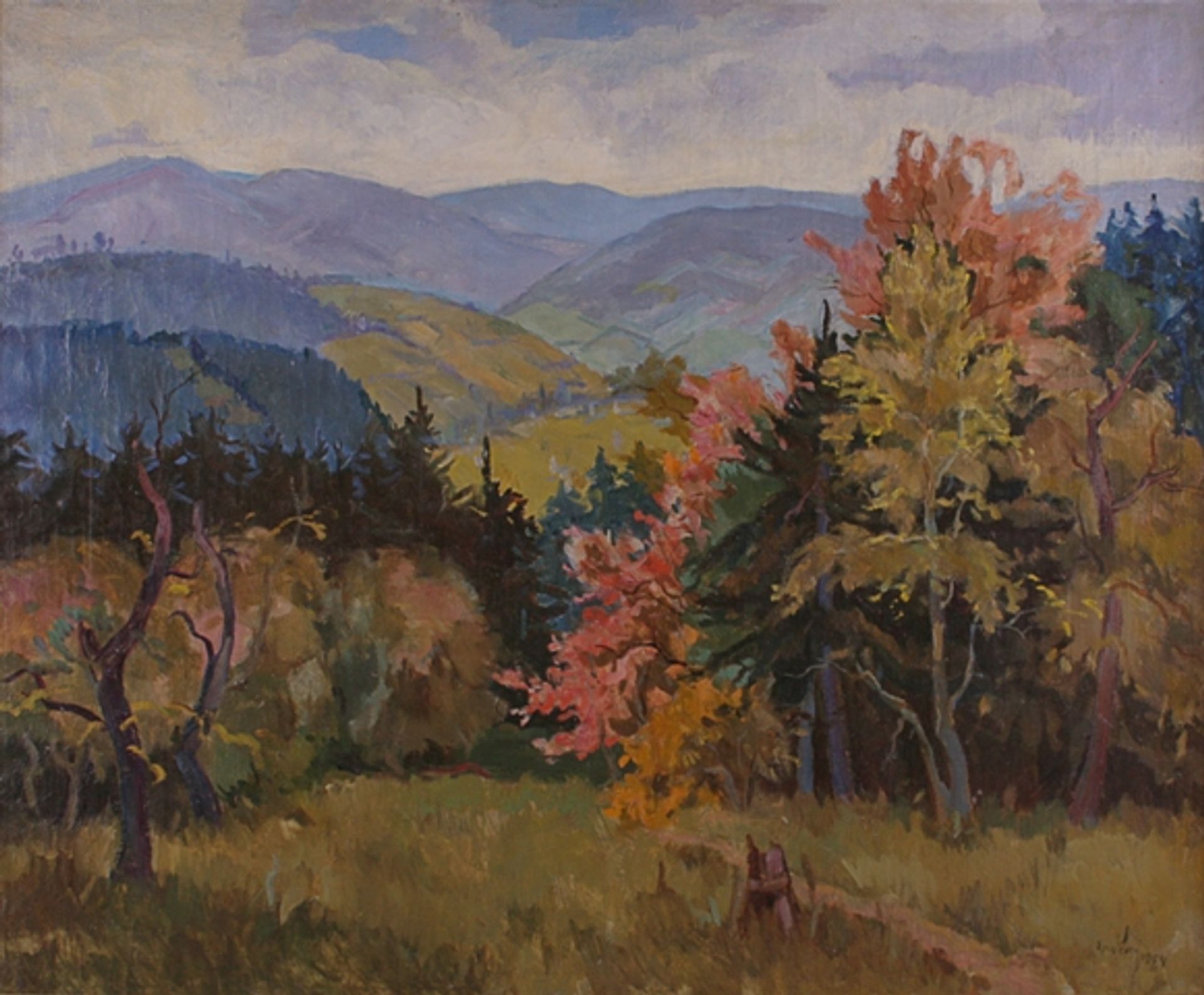 In the Foothills of the Carpathians by Adalbert Erdeli