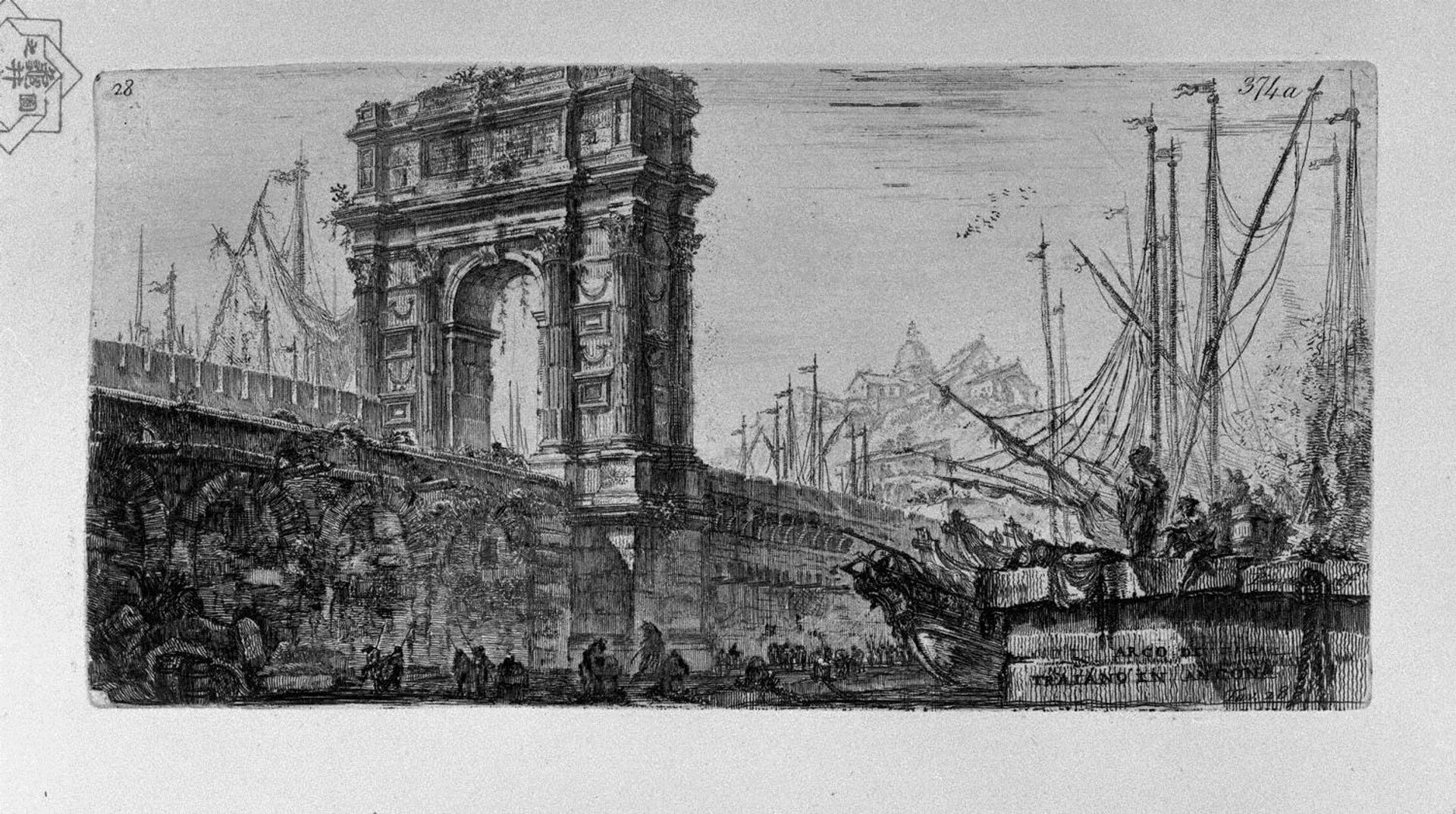 Reversal of the Temple of Pola in Istria, and other Temple by Giovanni Battista Piranesi