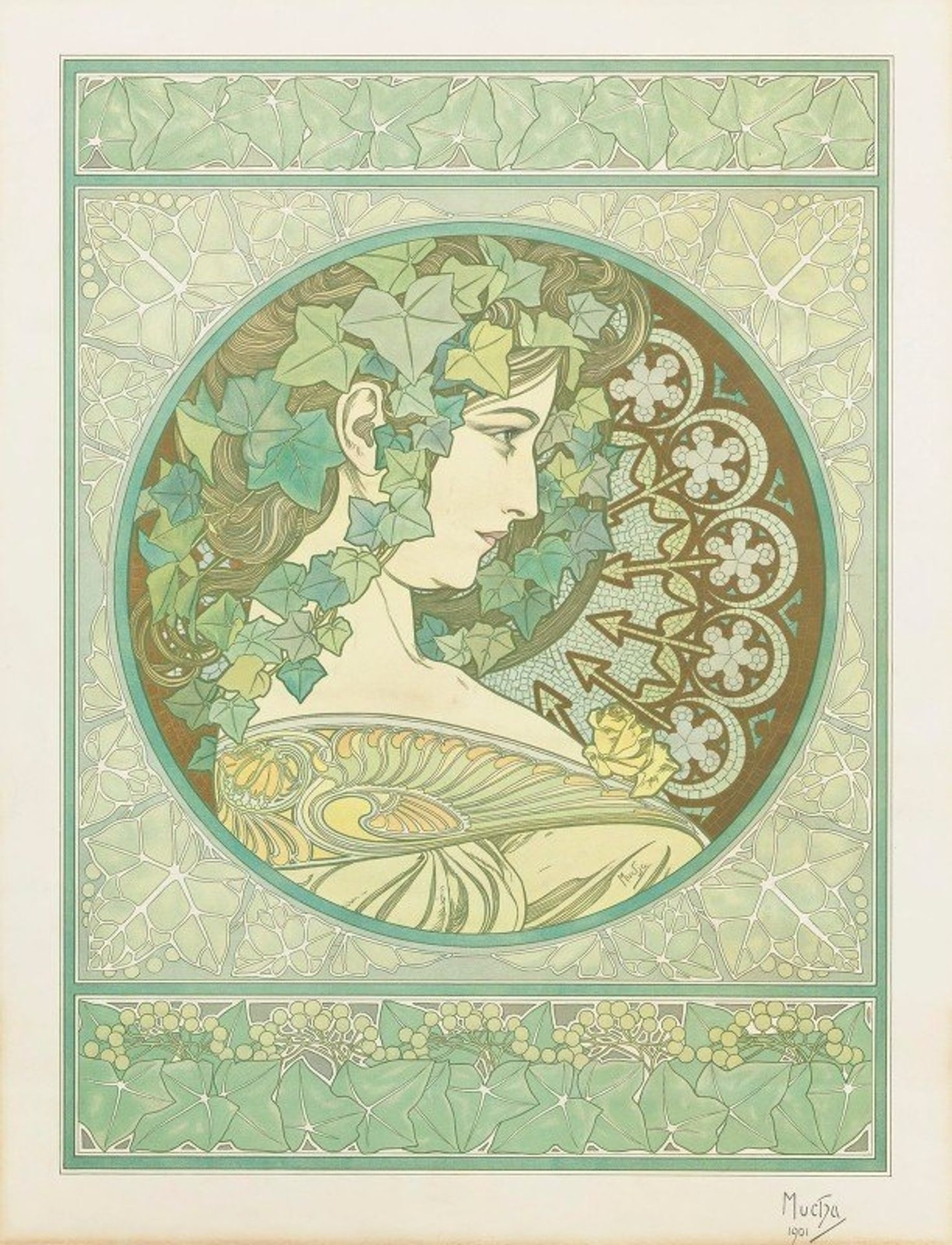 Ivy by Alphonse Mucha