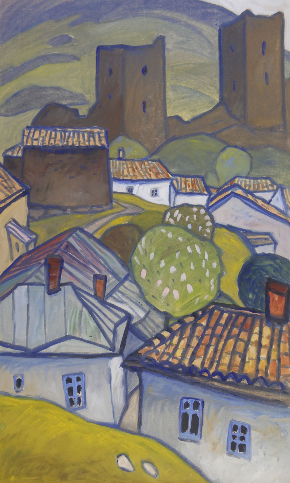 Houses and towers by Yuriy Khymych