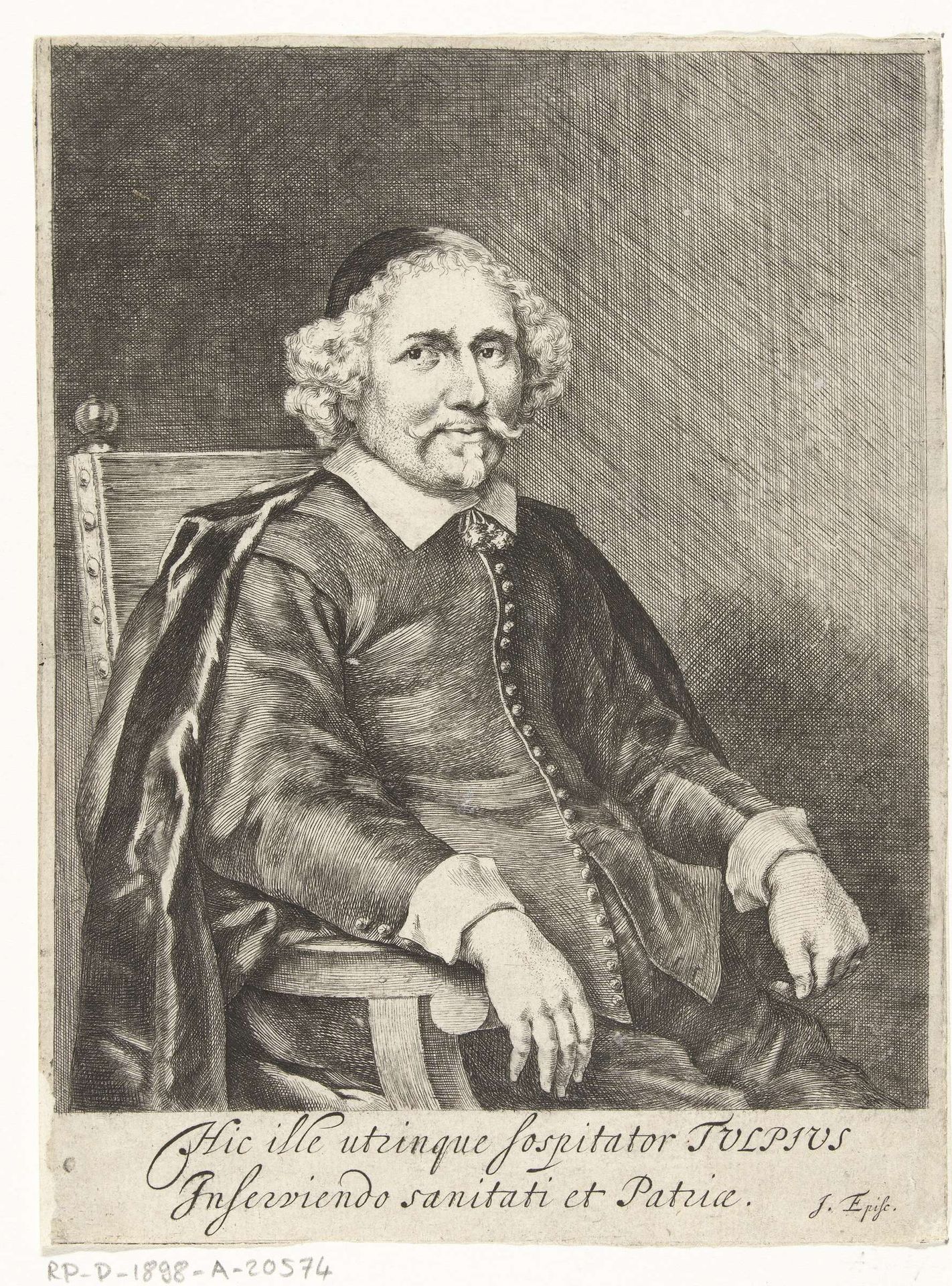 Portret van Nicolaas Tulp by Jan de Bisschop