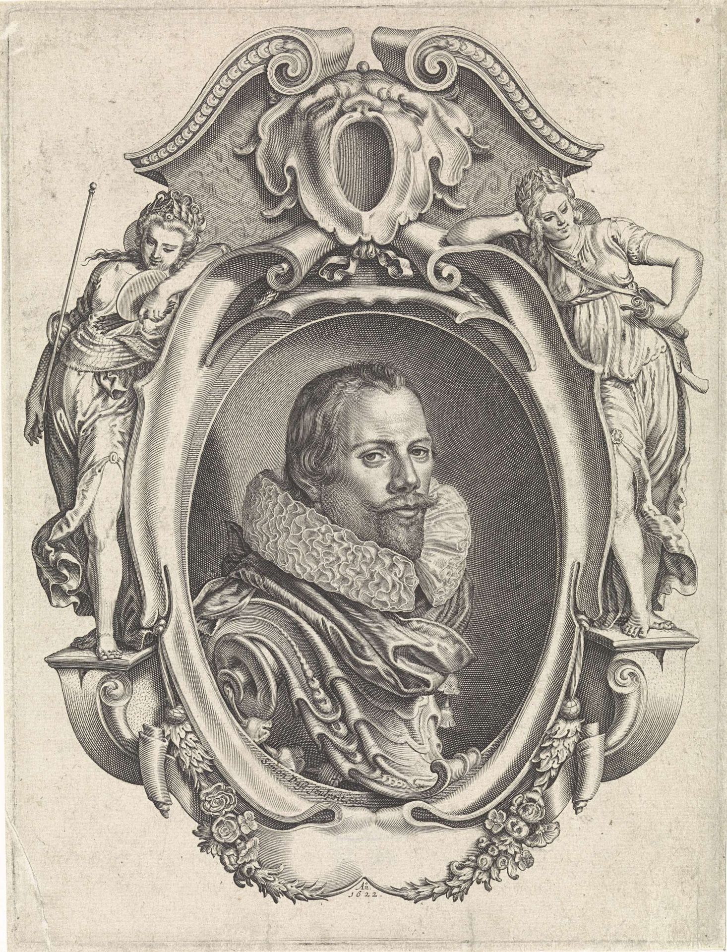 Portret van Hendrik Arentsen Vapoer by Simon van de Passe