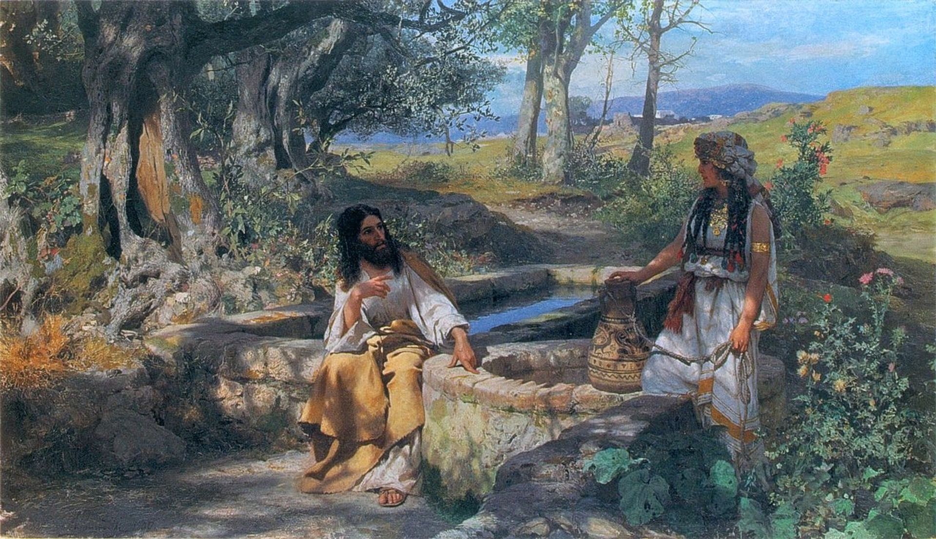 Christ and the Samaritan Woman by Henryk Siemiradzki