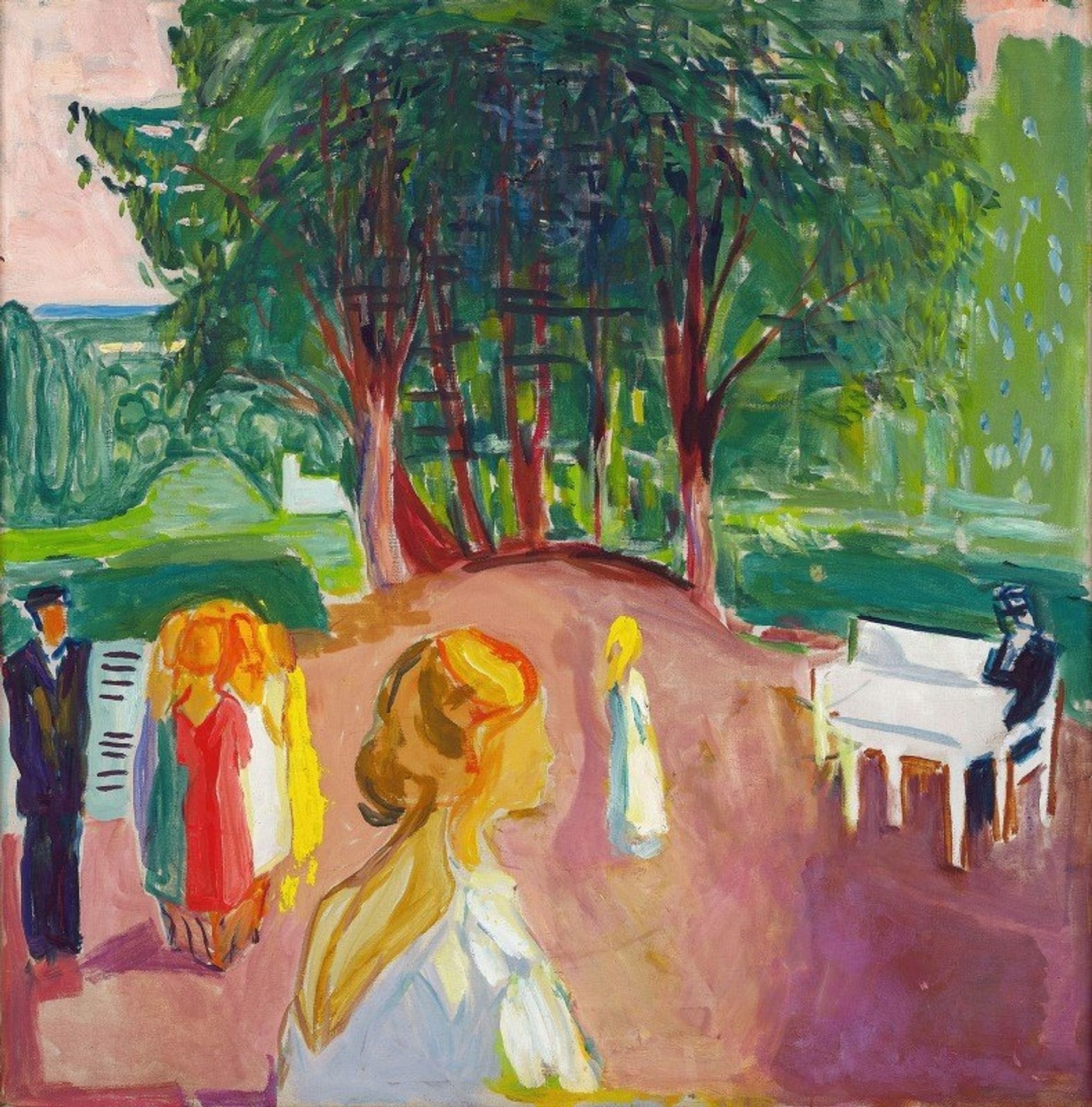 Flirting in the Park by Edvard Munch