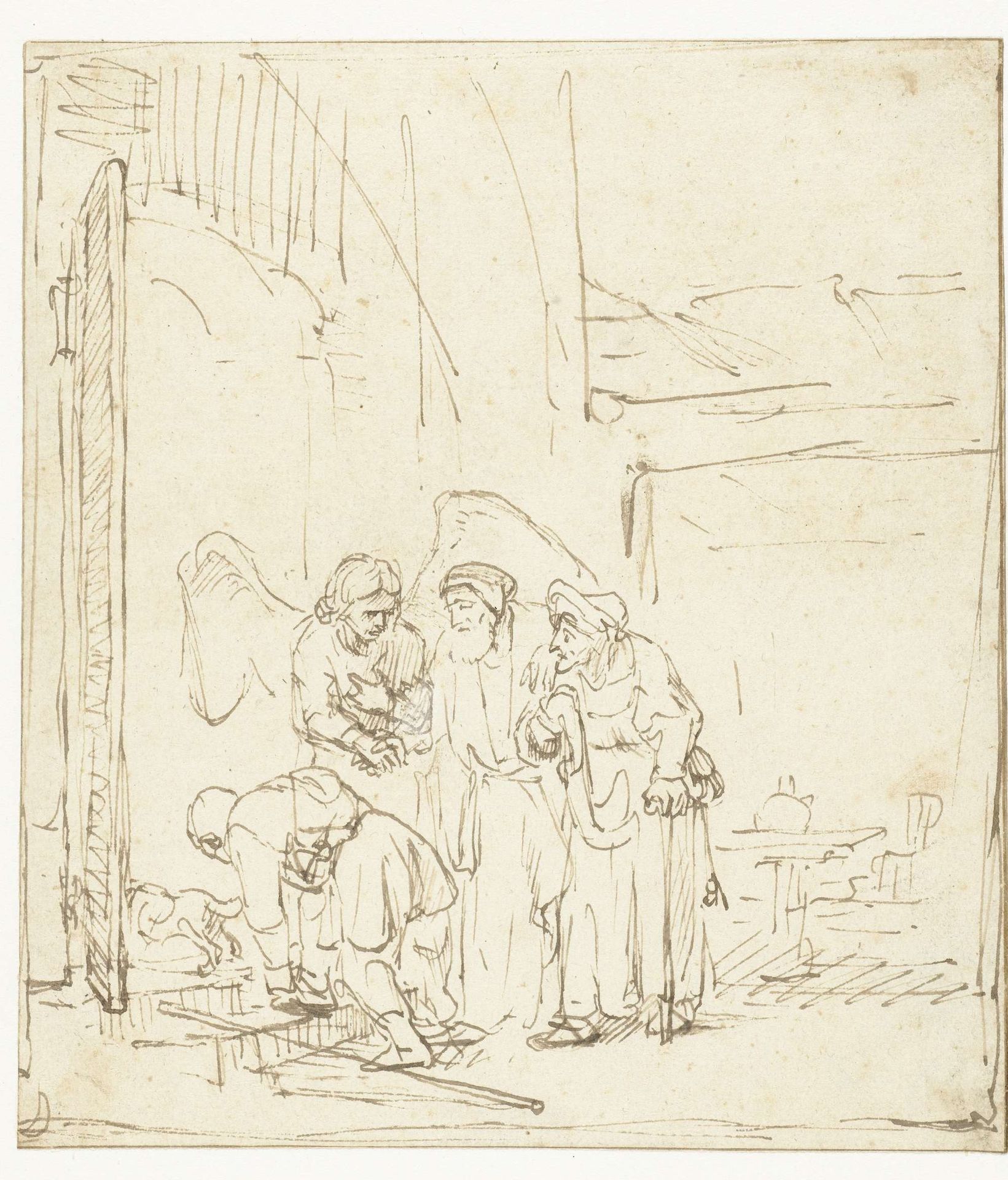Departure of Tobias and the Angel by Rembrandt van Rijn