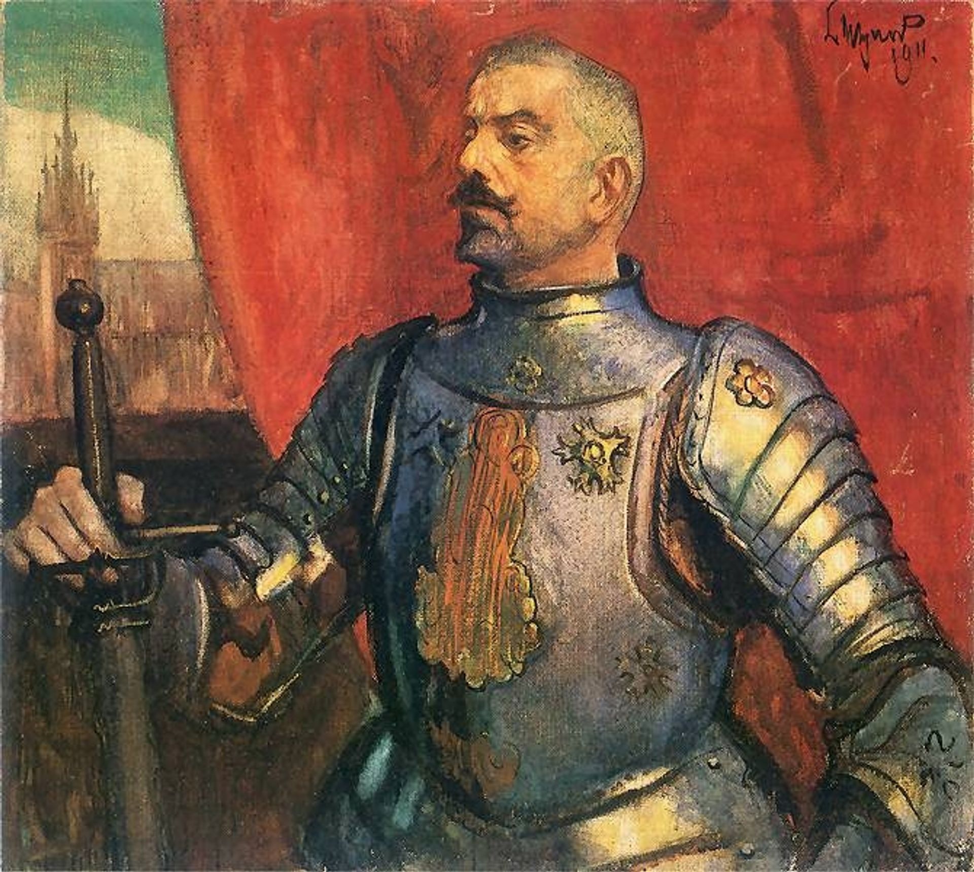 Portret Erazma Barącza by Leon Wyczółkowski