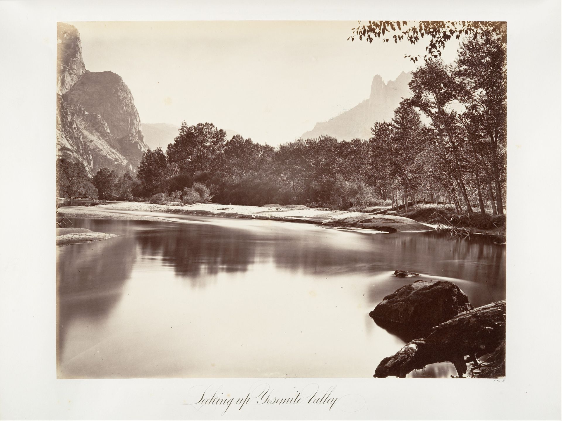 Looking Up Yosemite Valley by Carleton E. Watkins