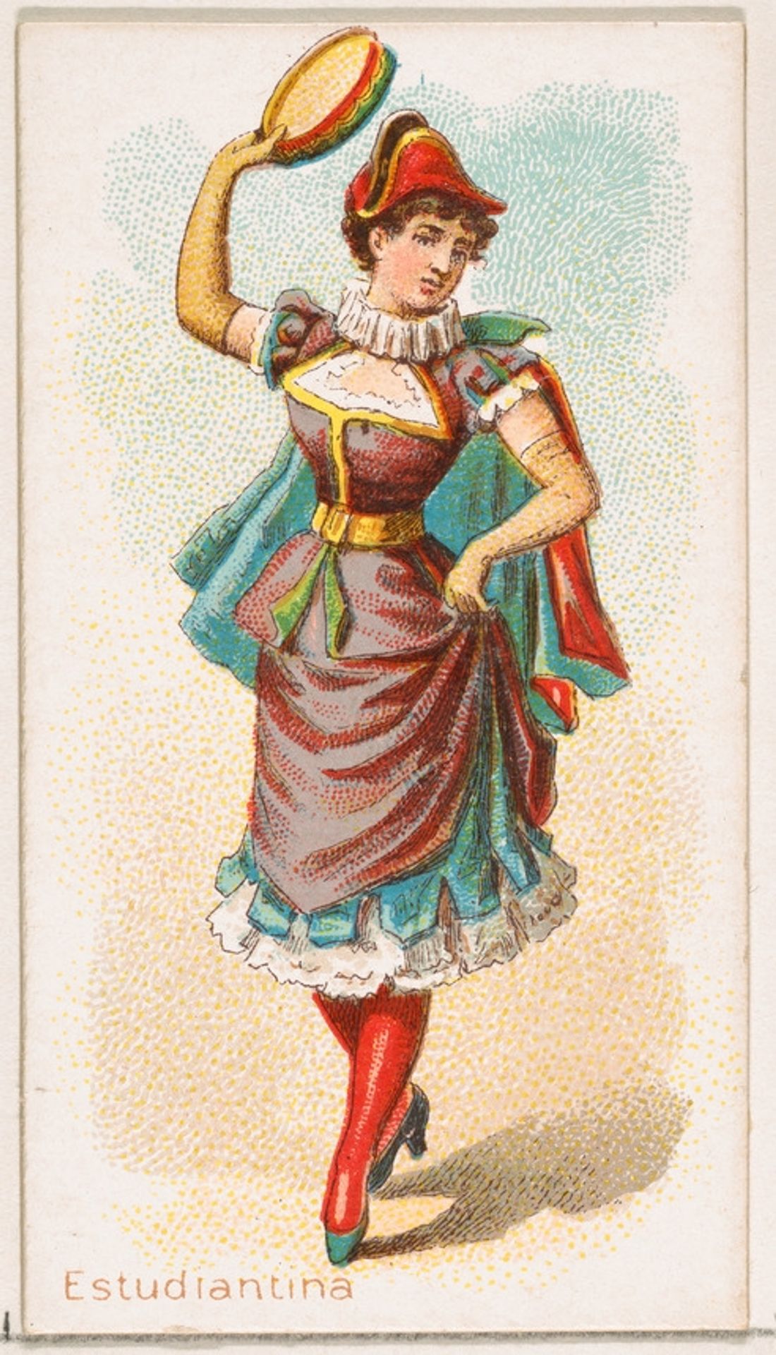 Estudiantina Dancer, from the Dancing Women series (N186) issued by Wm. S. Kimball & Co. by William S. Kimball & Company