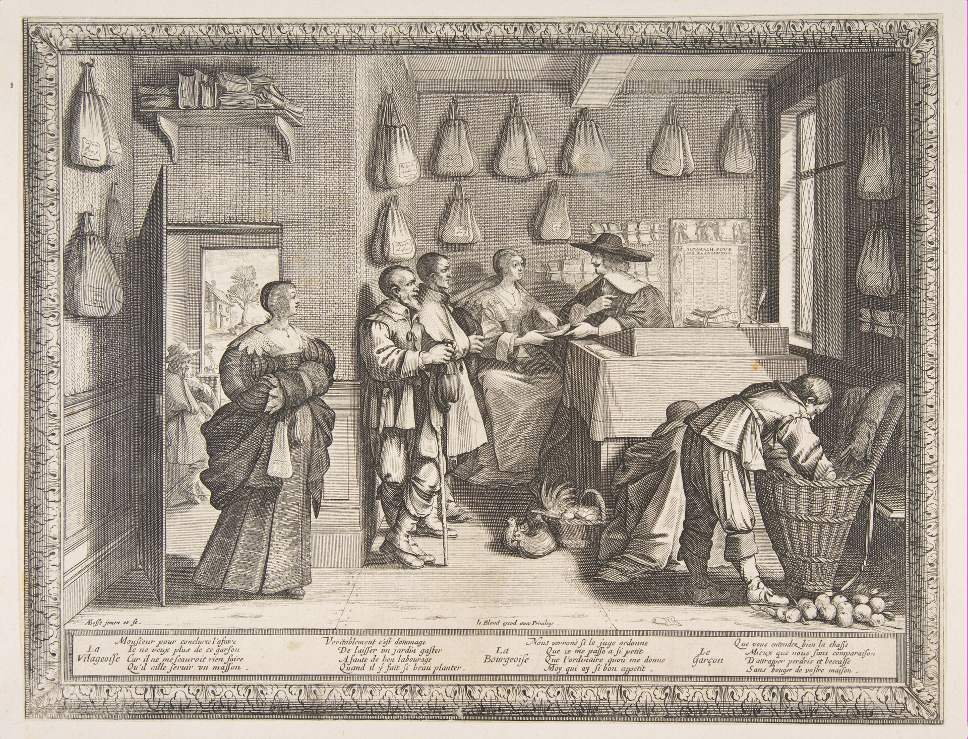 Employment Bureau by Abraham Bosse
