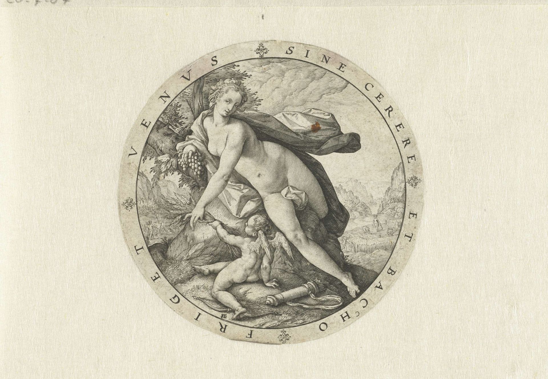 Venus en Cupido by Hendrick Goltzius