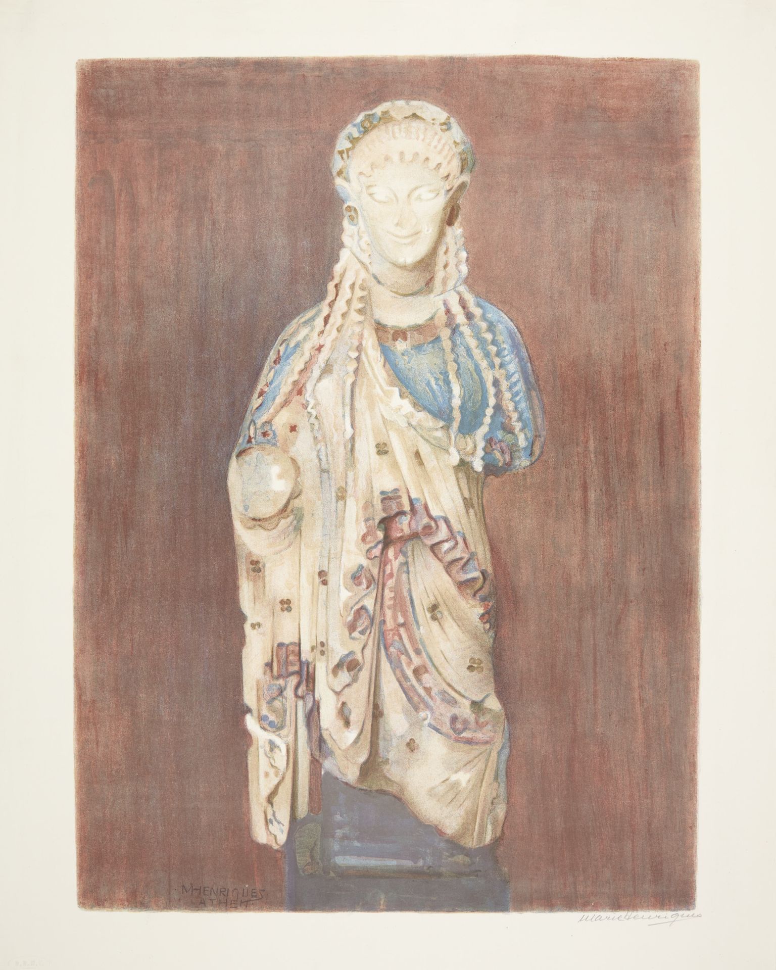 Arkaisk græsk Kore (Athen) by Marie Henriques