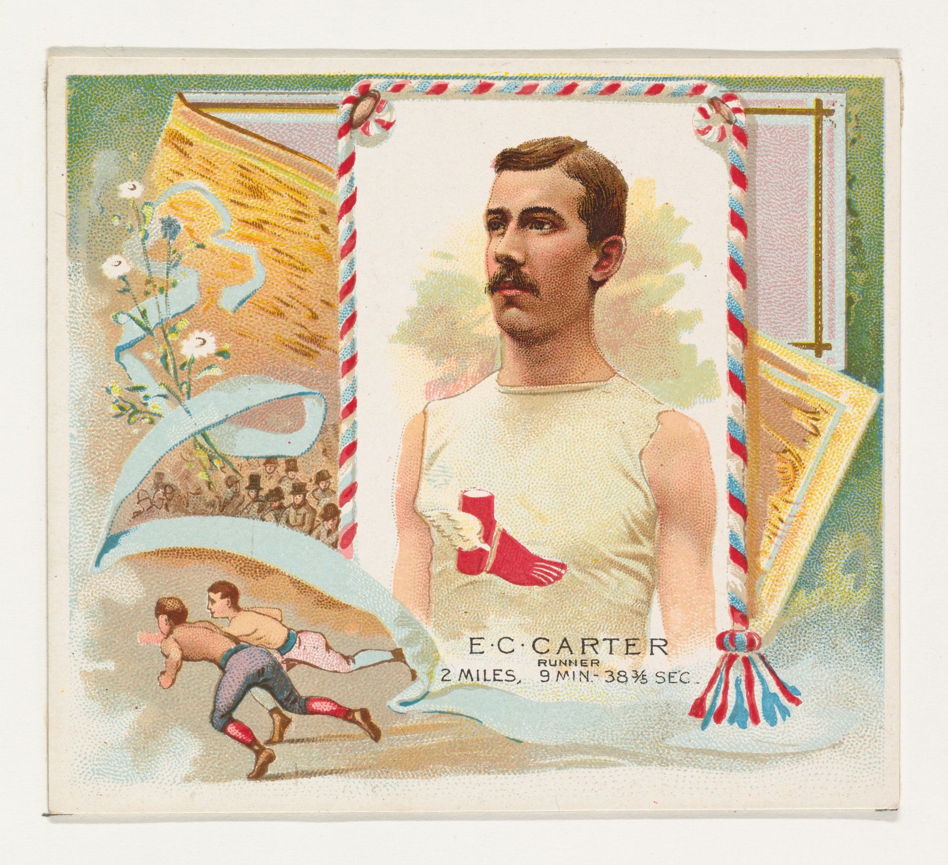 E.C. Carter, Runner, from World's Champions, Second Series (N43) for Allen & Ginter Cigarettes by Allen & Ginter