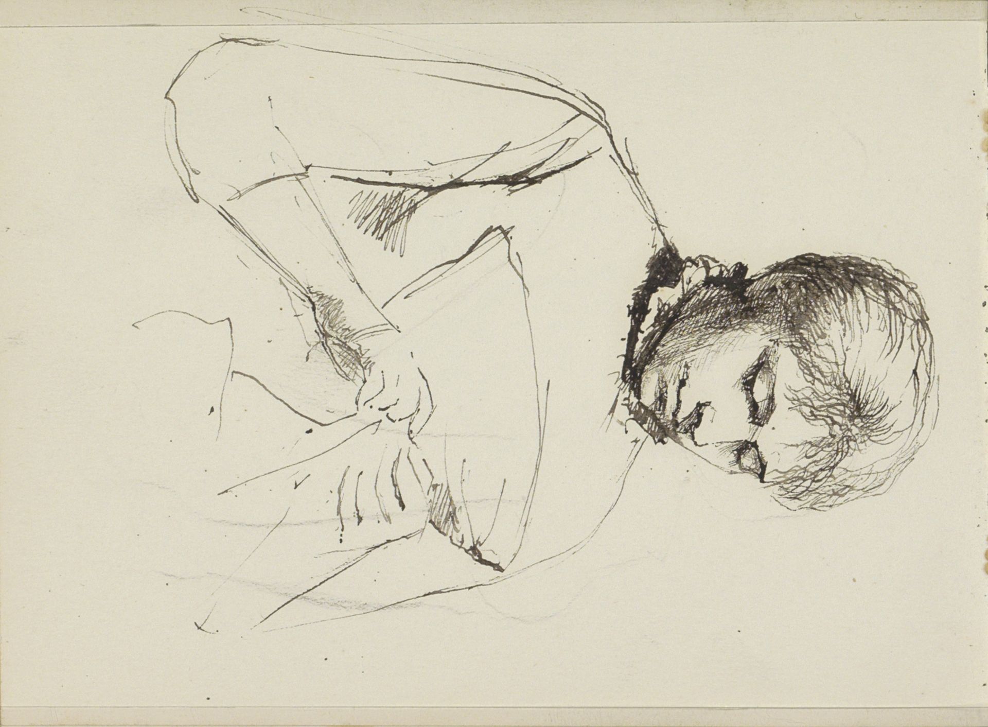 Handwerkende vrouw by Bramine Hubrecht