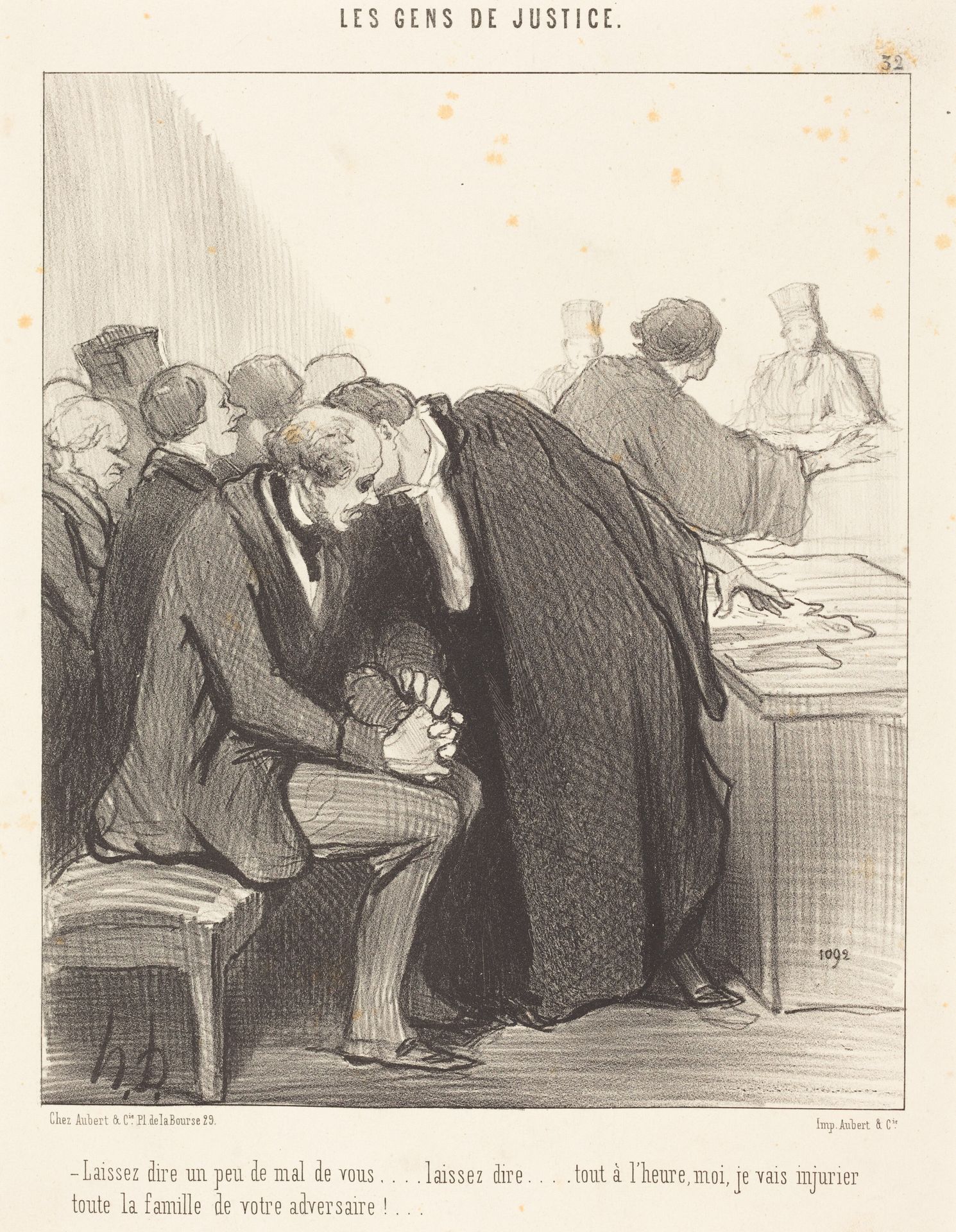 Laissez dire un peu de mal de vous... by Honoré Daumier