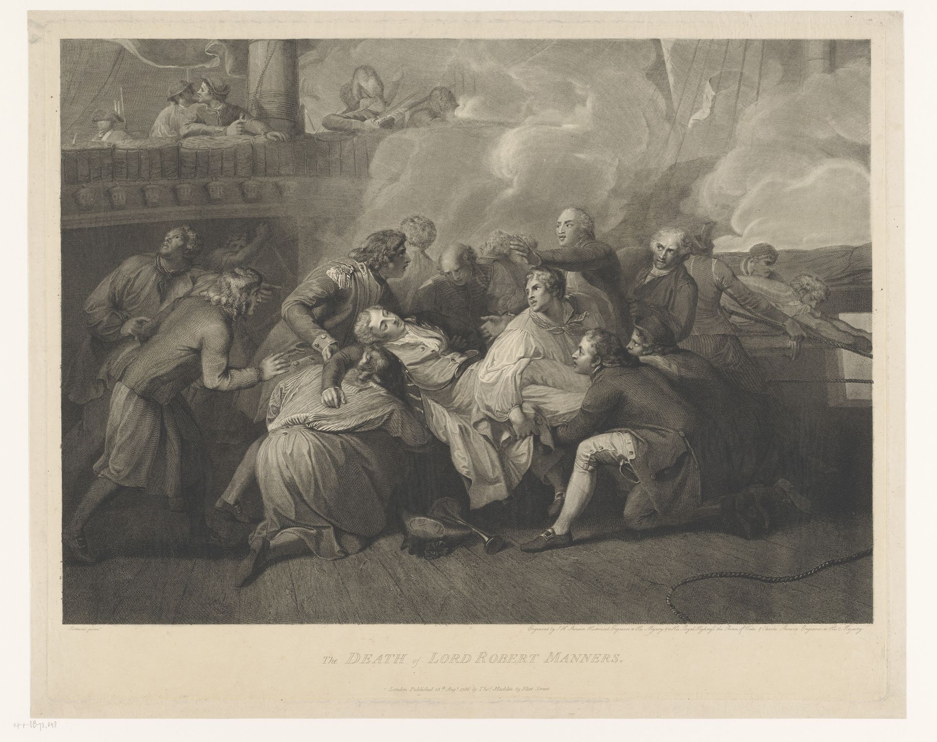 Dood van Robert Manners by John Keyse Sherwin