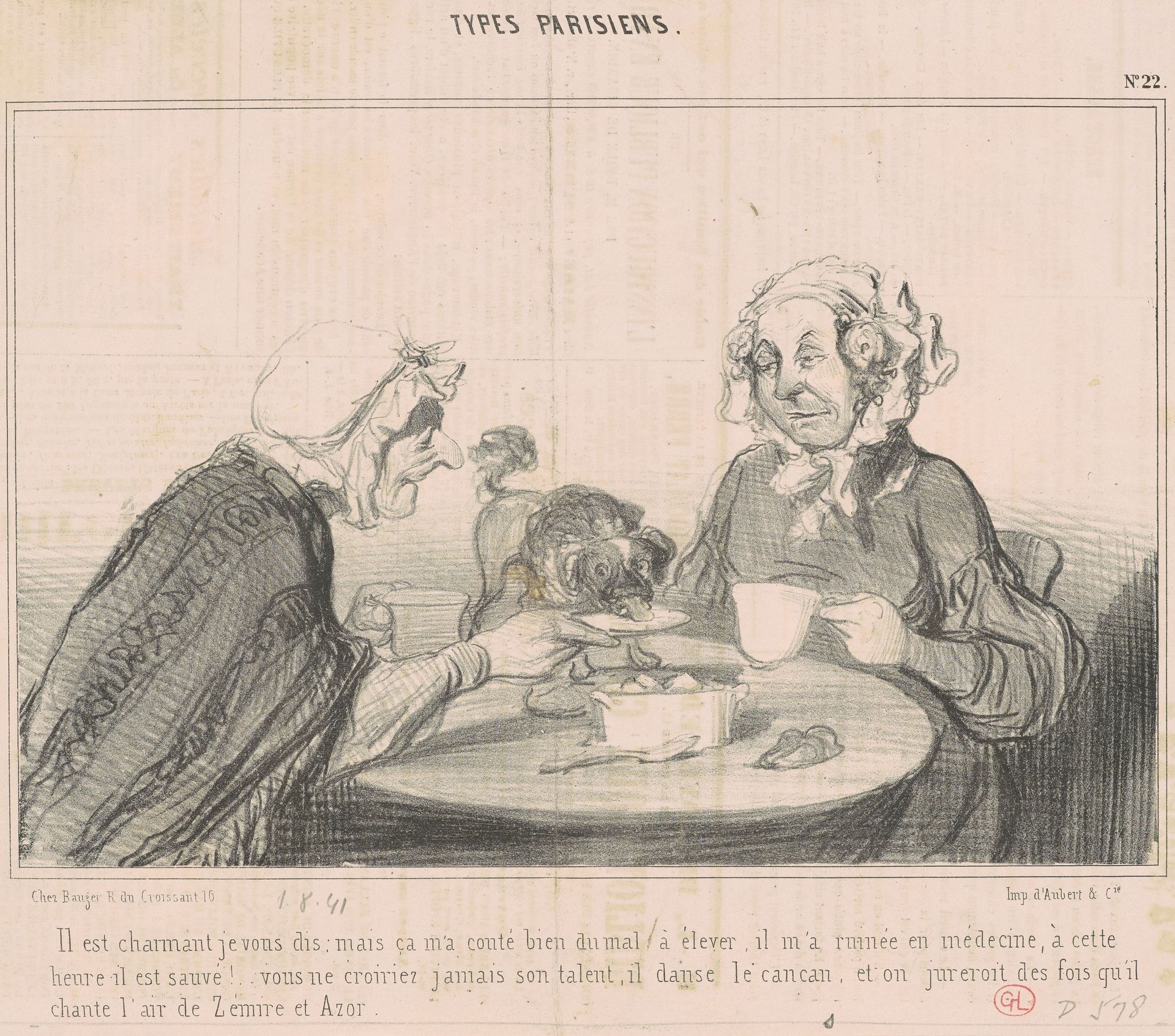 Il est charmant je vous dis... by Honoré Daumier