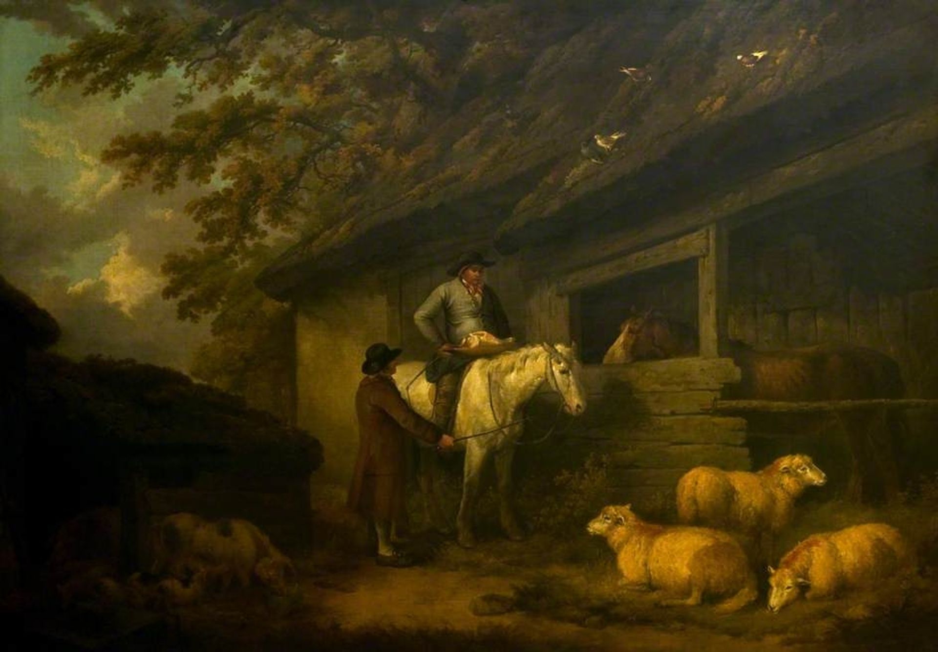 Bargaining for Sheep by George Morland