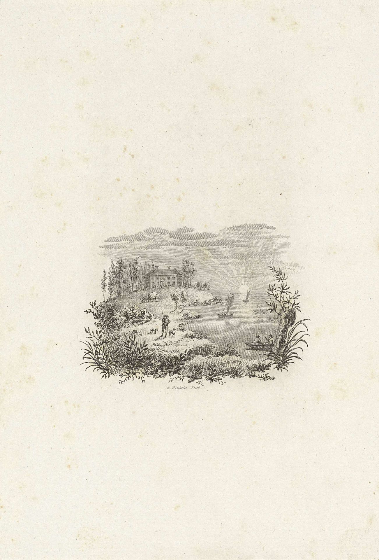 Titelpagina voor: Wilhelmus Kist 'Eduard van Eikenhorst, zijne Huisgenooten en Vrienden', 1809 by Reinier Vinkeles