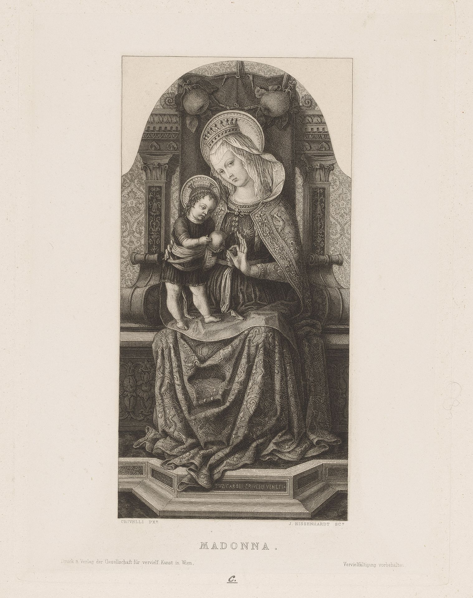 Maria met kind by Johann Kaspar Eissenhardt