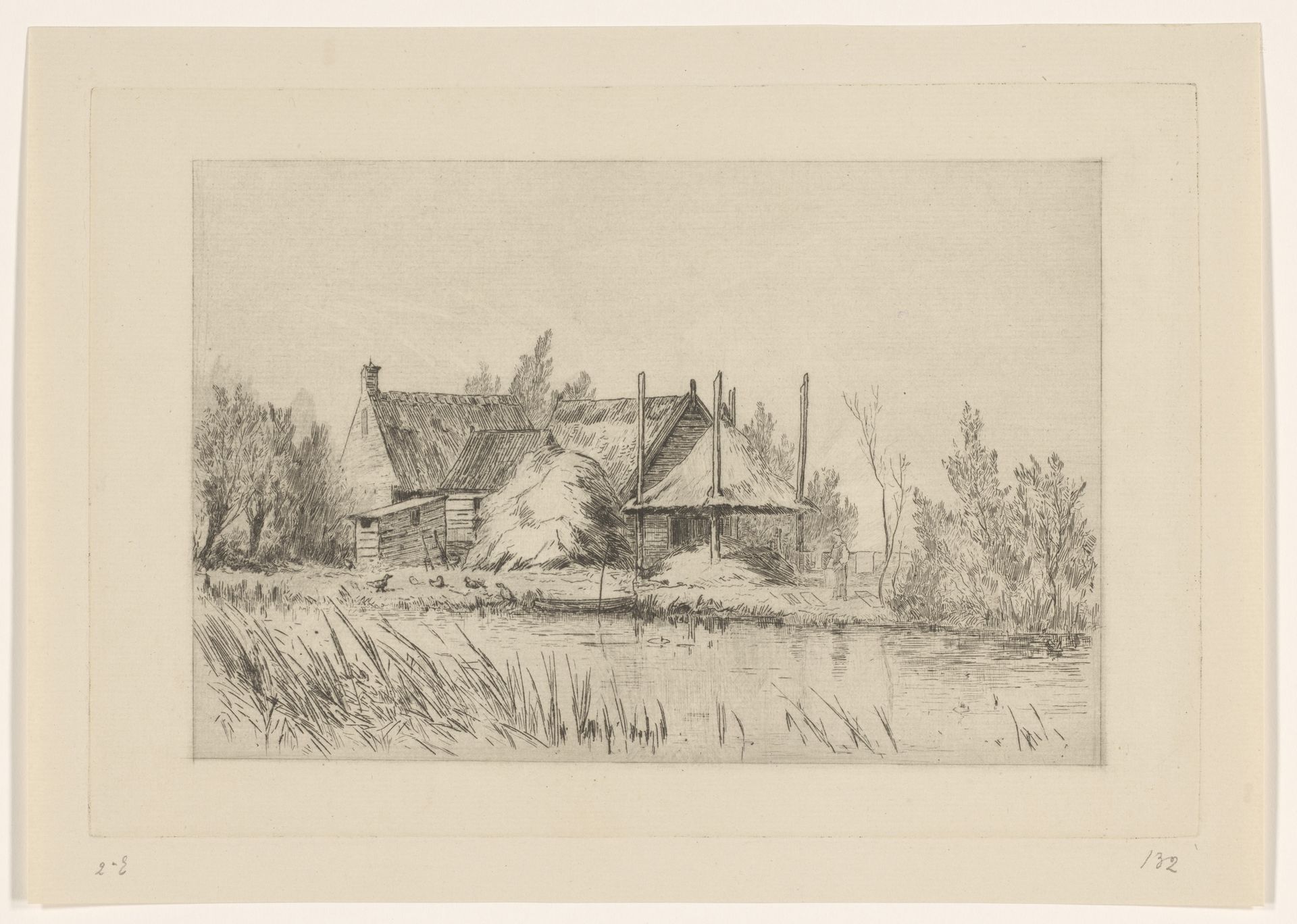 Boerderij bij Abcoude by Carel Nicolaas Storm van 's-Gravesande