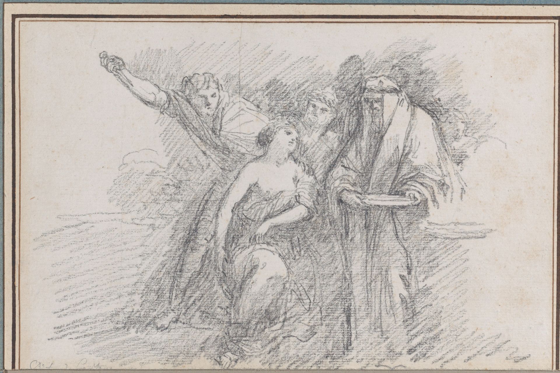 The Sacrifice of Polyxena, after Pietro da Cortona by Jean Robert Ango