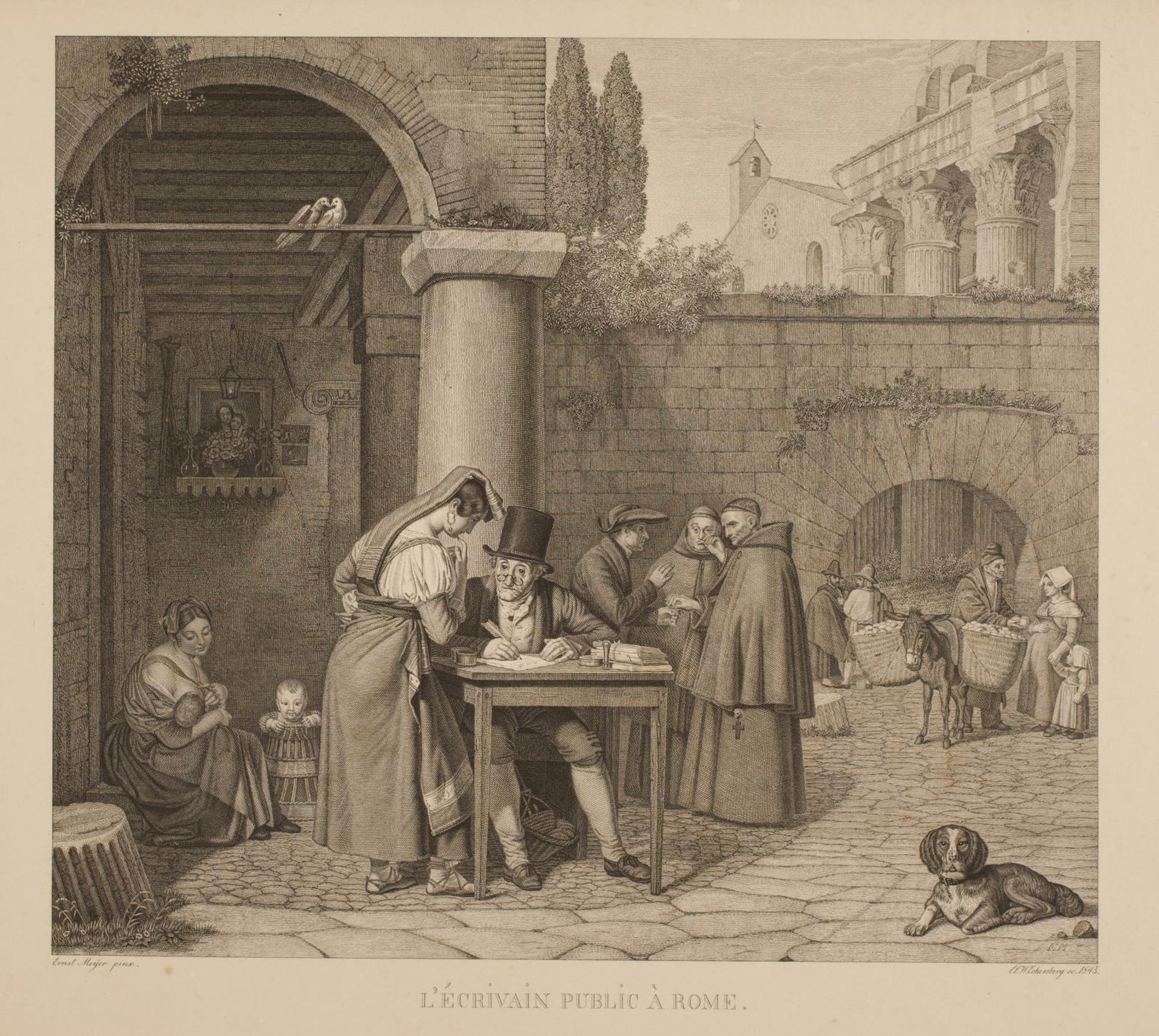 L'écrivain public à Rome by Erling Eckersberg