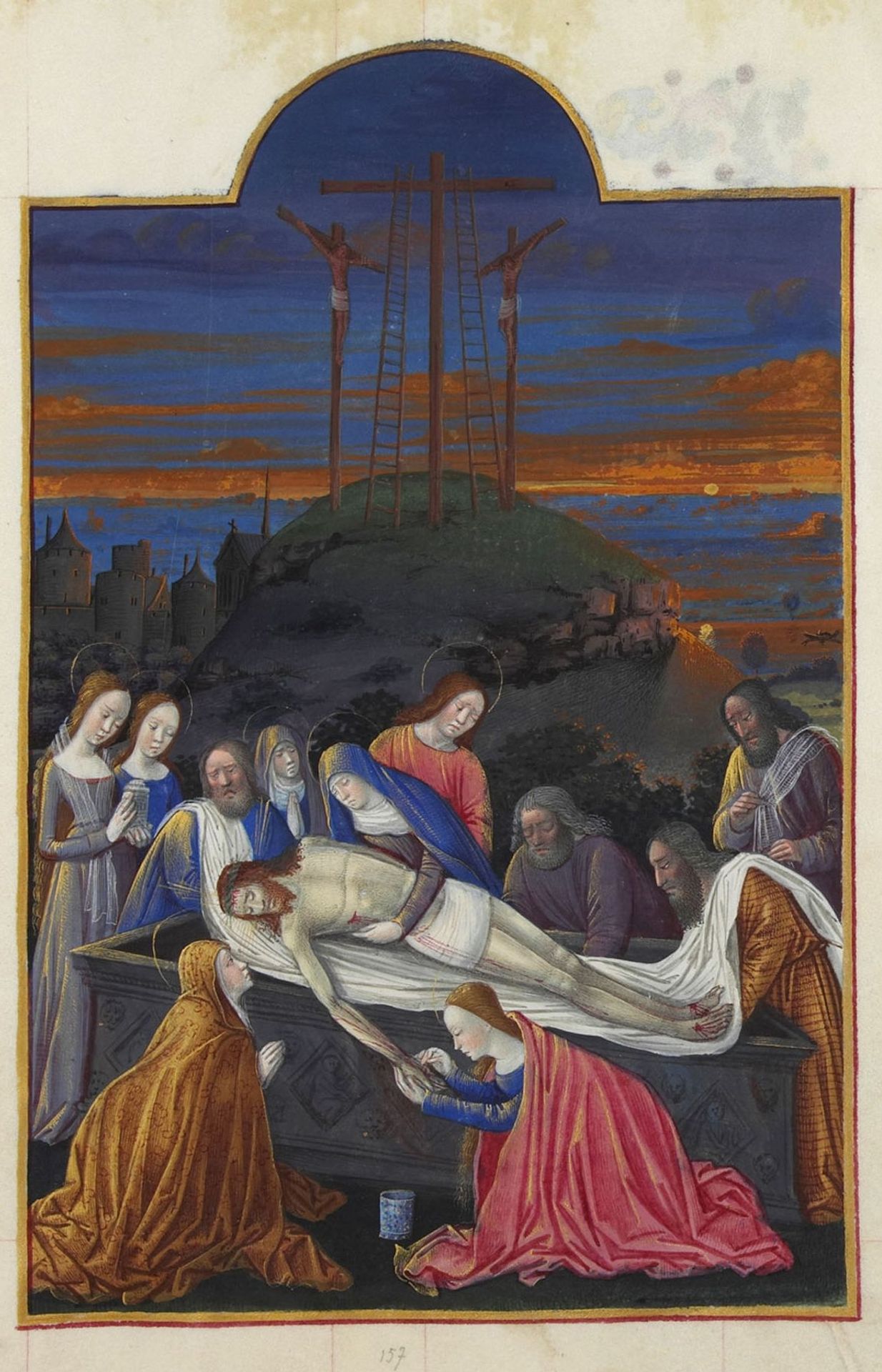 The Entombment by Limbourg brothers