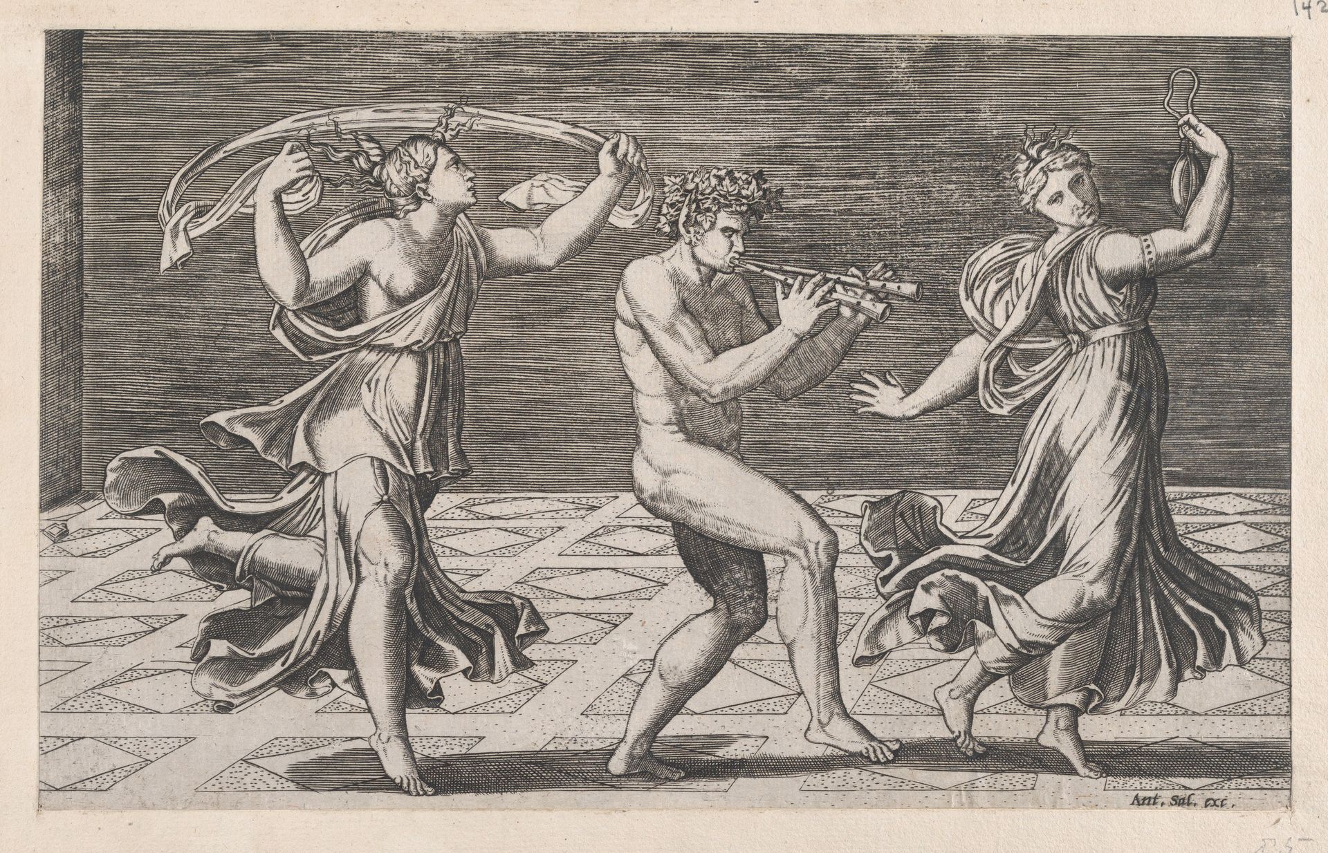 Speculum Romanae Magnificentiae: Dance of Fauns and Bacchants by Anonymous