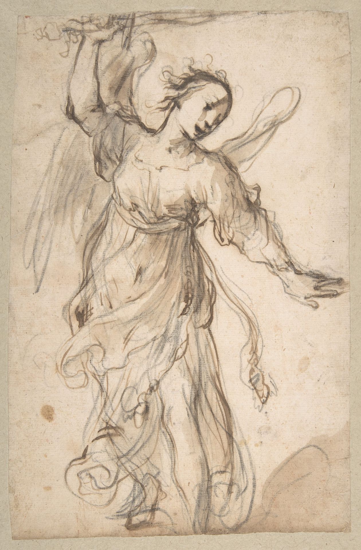 Standing Angel Brandishing a Sword by Ferraù Fenzoni