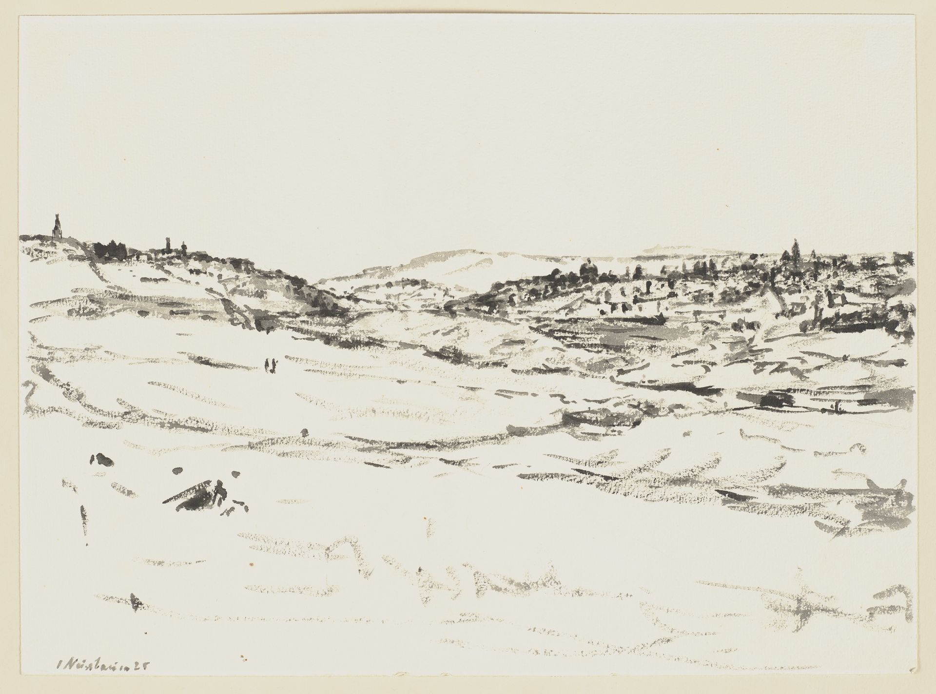 Jerusalem am Ölberg von Nord by Jakob Nussbaum