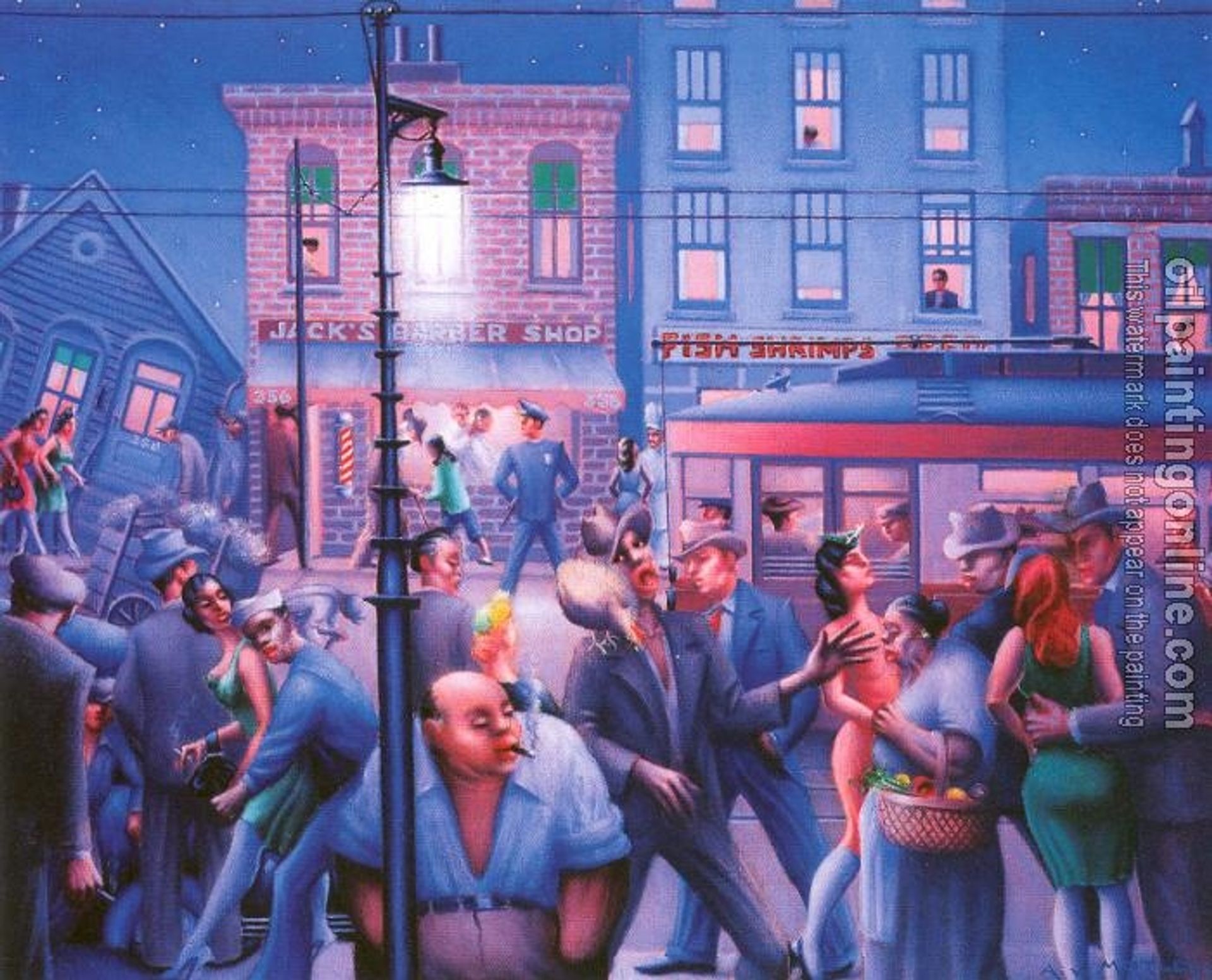 Casey and Mae in the Street by Archibald Motley