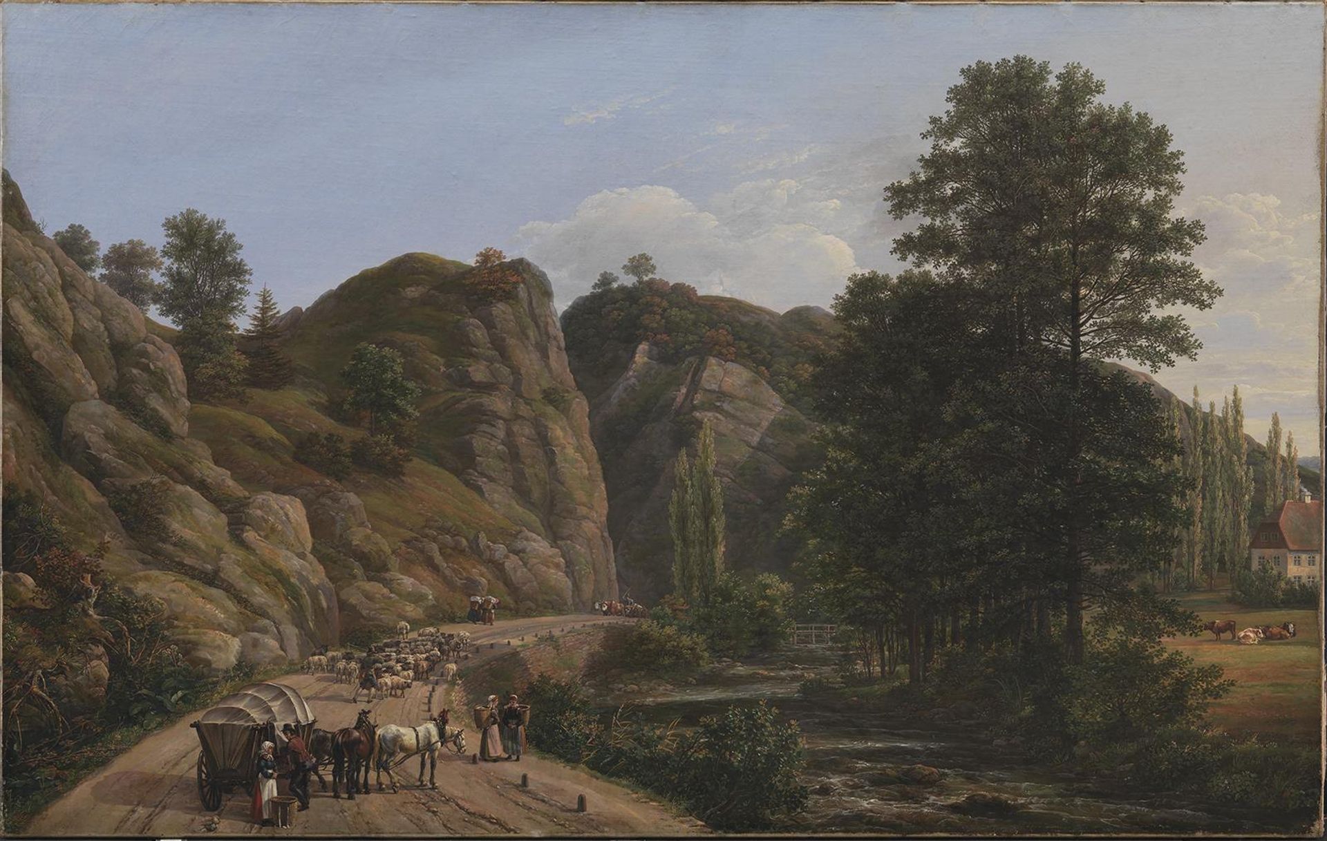 Plauenscher Grund at Dresden by J.C. Dahl