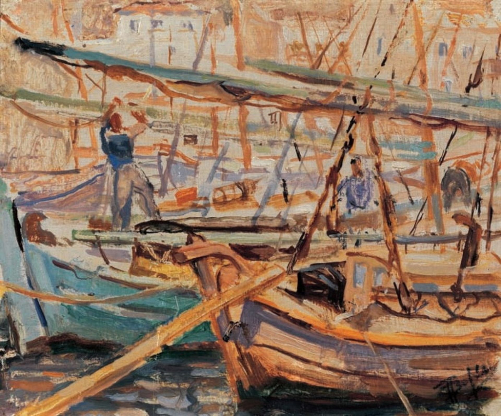 Boats, Hydra by Periklis Vyzantios