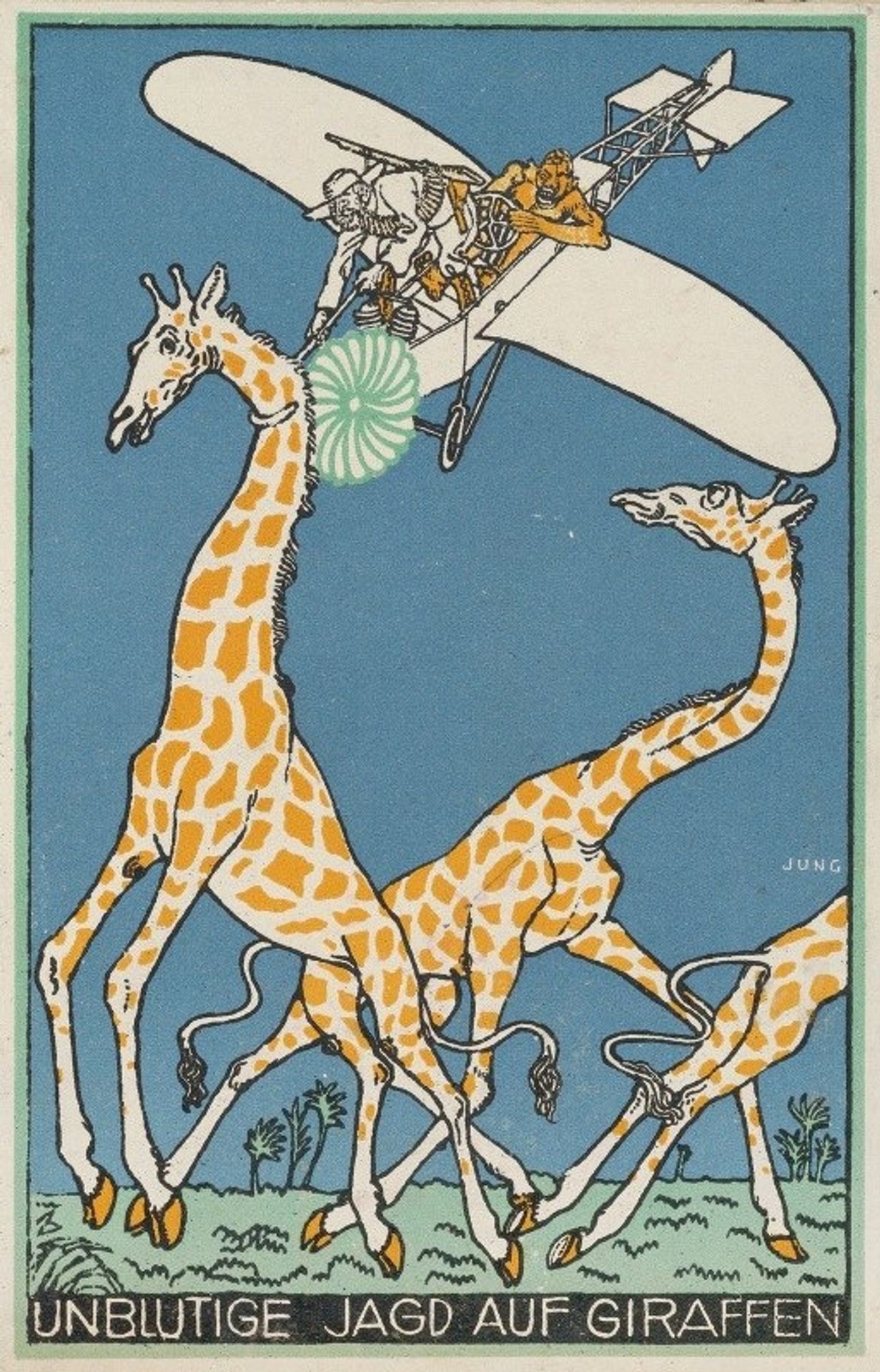 Bloodless Giraffe Hunt by Moriz Jung
