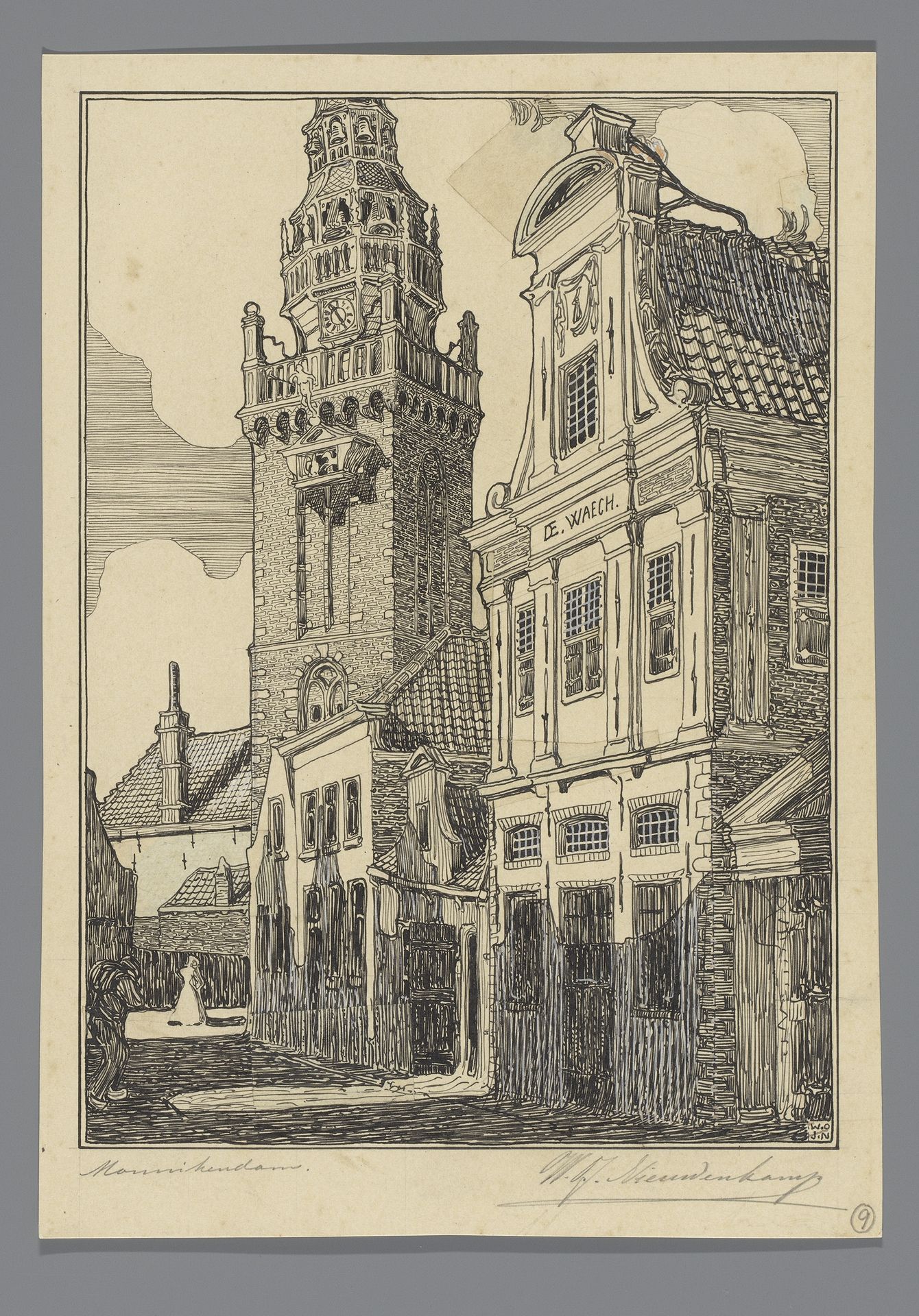 Speeltoren en Waag te Monnickendam by Wijnand Otto Jan Nieuwenkamp