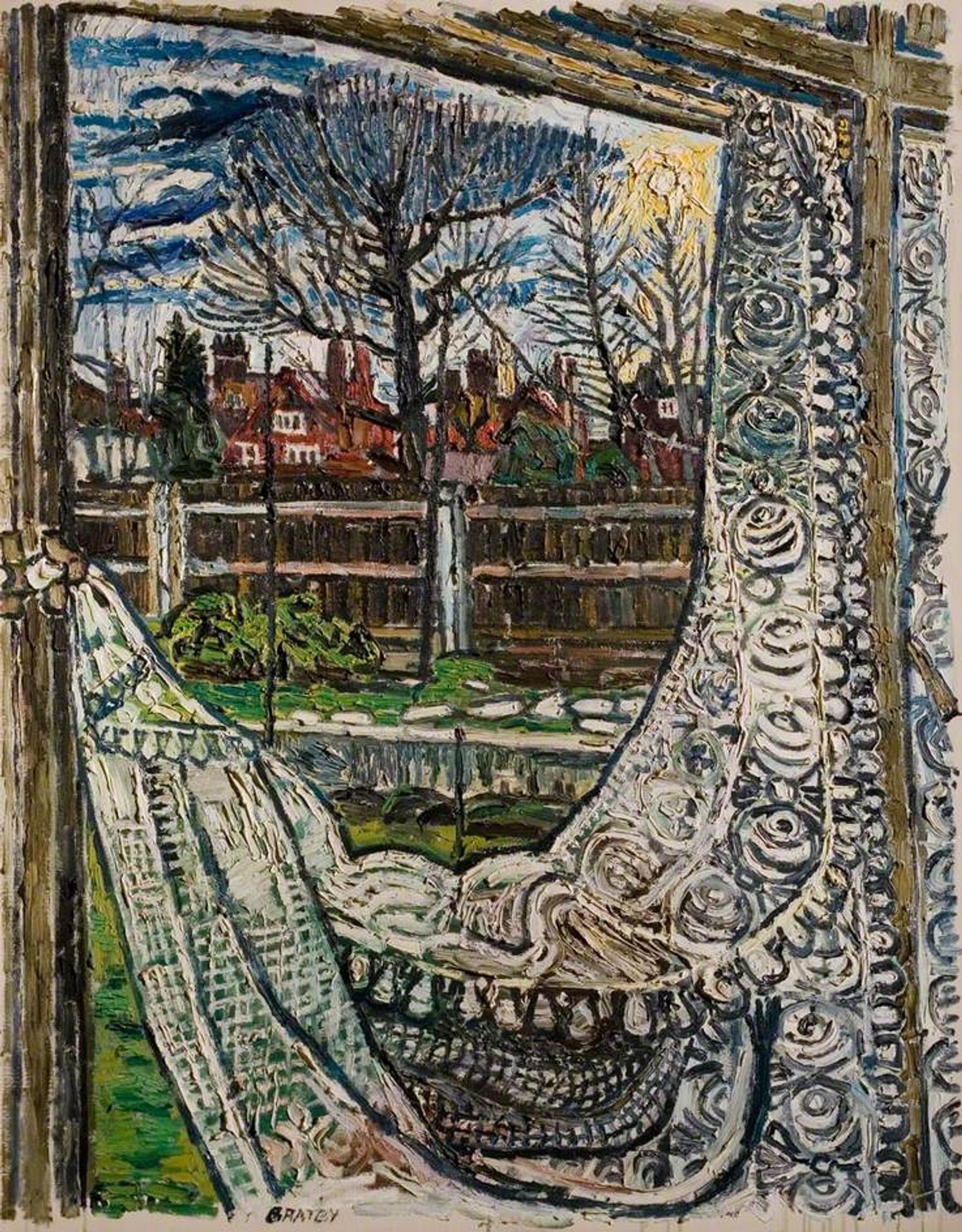 Christmas Eve, Christmas Day and Boxing Day by John Bratby