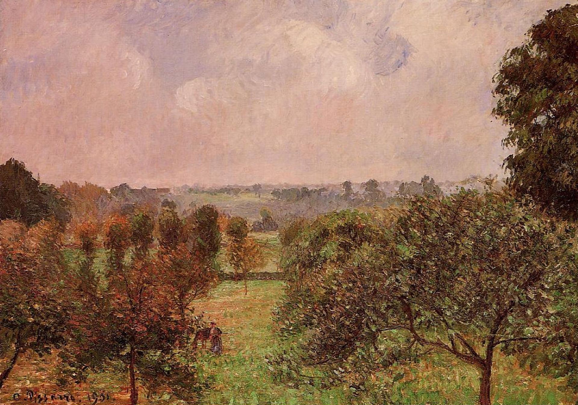 After the Rain, Autumn, Eragny by Camille Pissarro