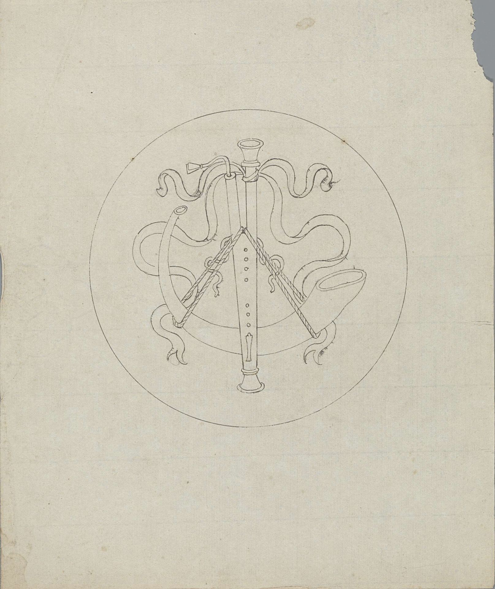 Twee blaasinstrumenten by Pierre Félix van Doren