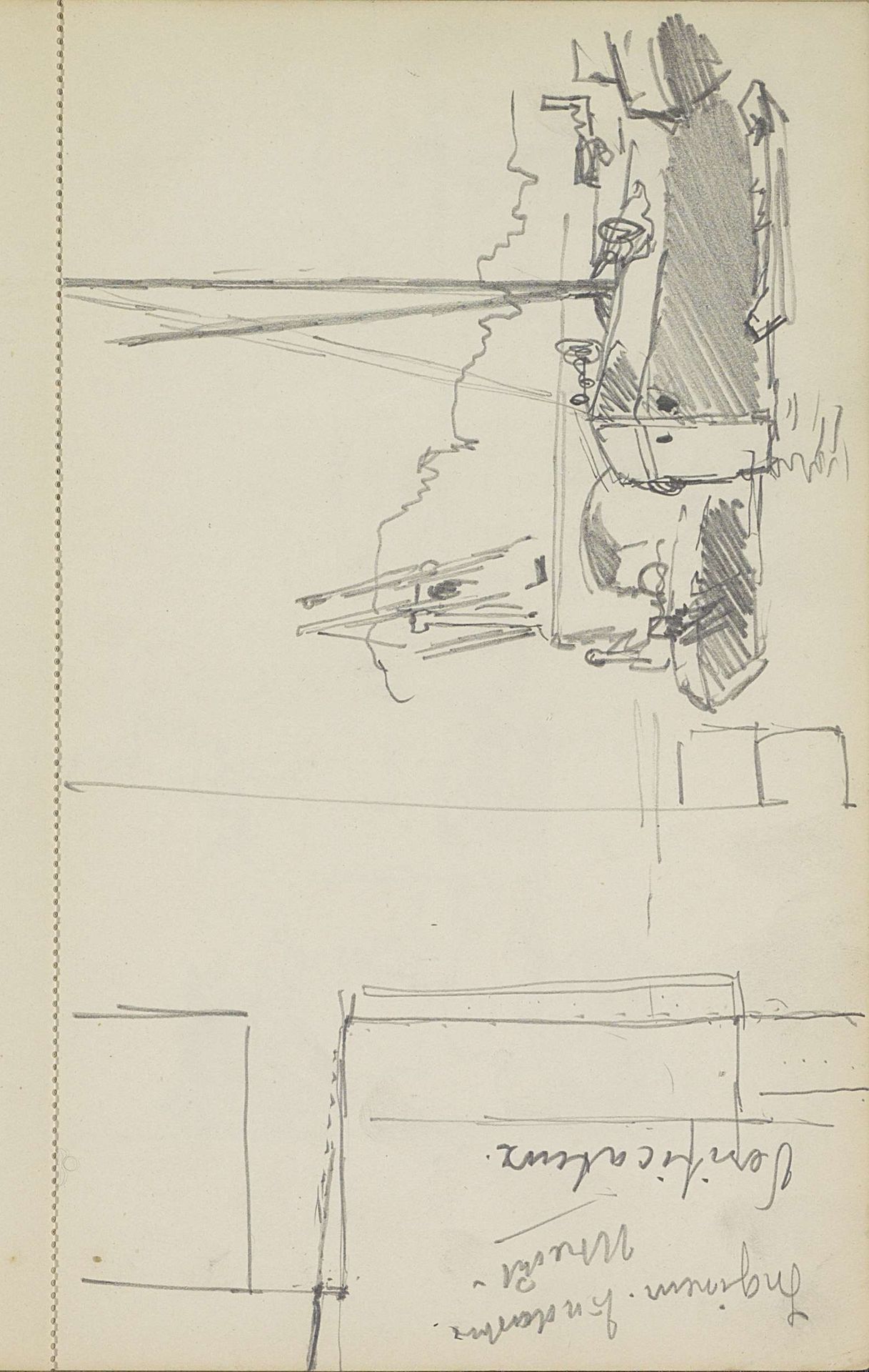 Twee zeilboten bij een steiger by Cornelis Vreedenburgh