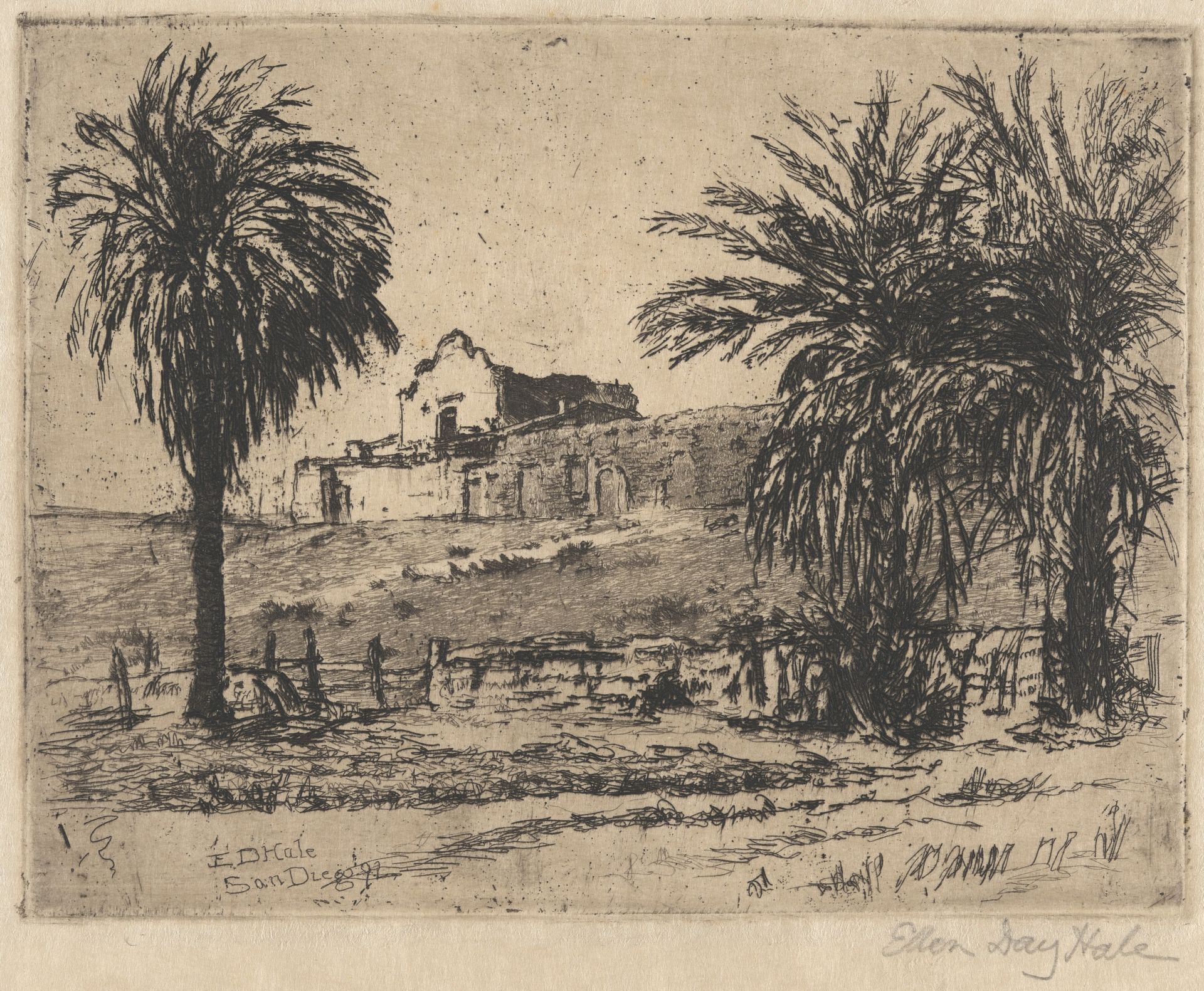 Mission San Diego by Ellen Day Hale