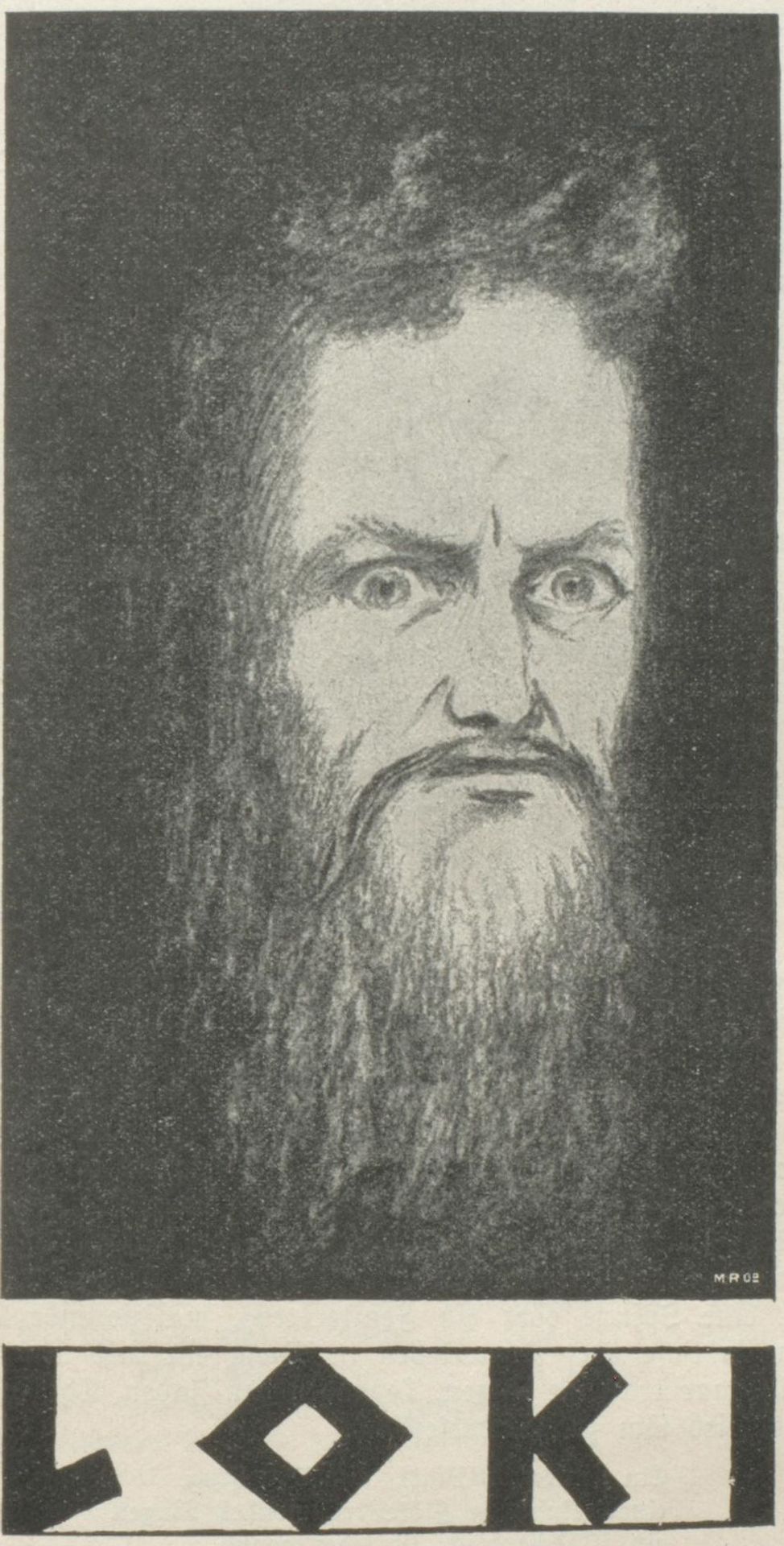 Illustration Zu Ludwig Jacobowski Loki by Hermann Hendrich