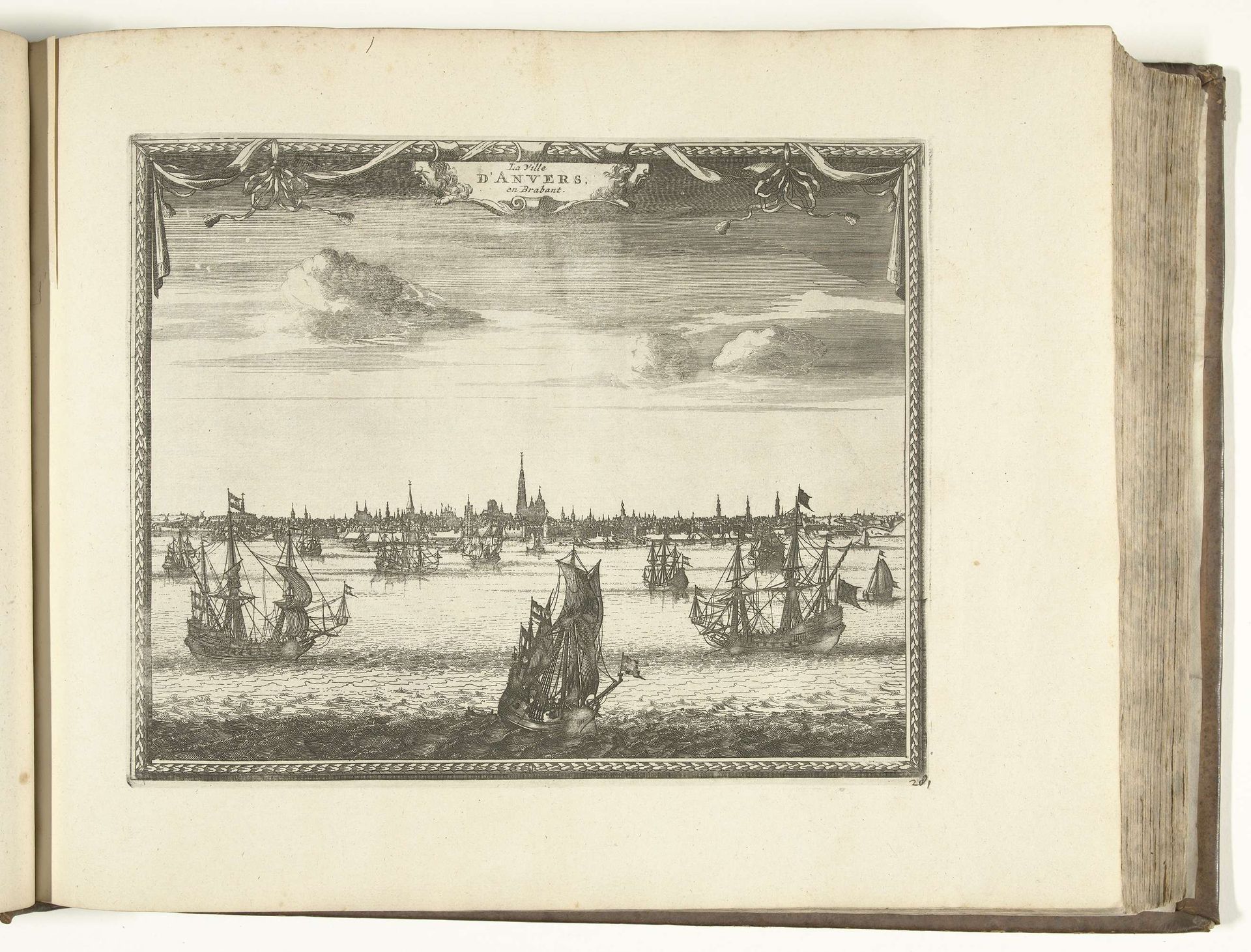 Gezicht op Antwerpen, 1726 by Anonymous