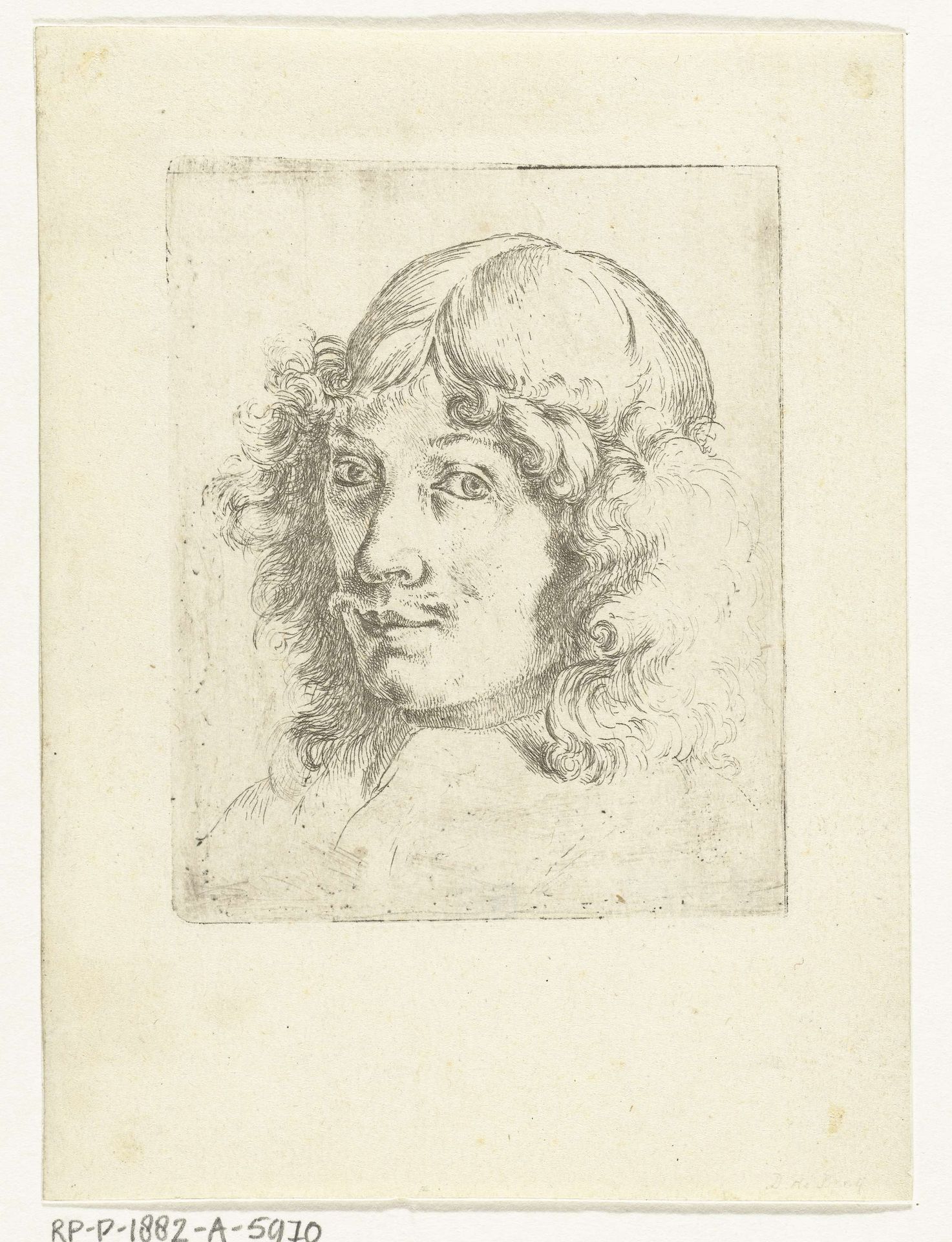 Zelfportret van Dirck de Bray by Dirck de Bray