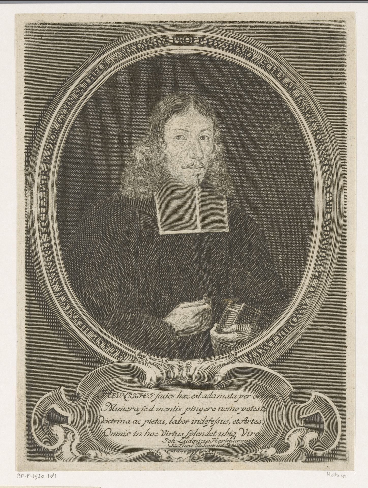 Portret van Caspar Heunisch by Johann Alexander Böner