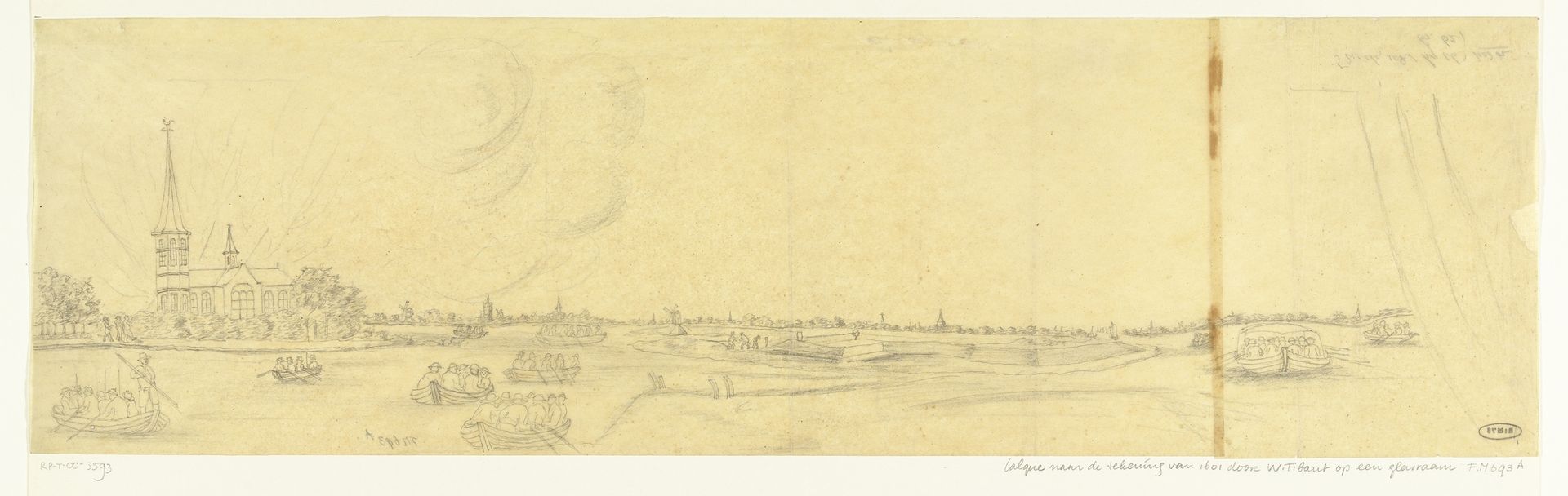 Glasraam met het vertrek van de Spanjaarden uit Zoeterwoude, 1574 by Anonymous