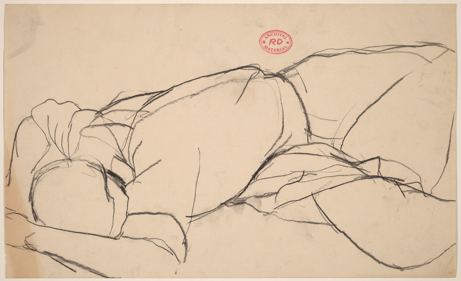 Untitled [reclining figure with face down] by Richard Diebenkorn