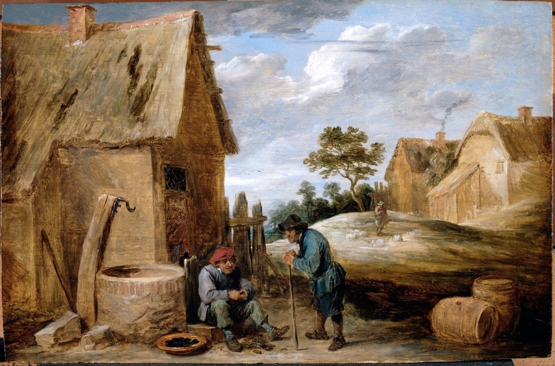 A Peasant eating Mussels by David Teniers The Younger