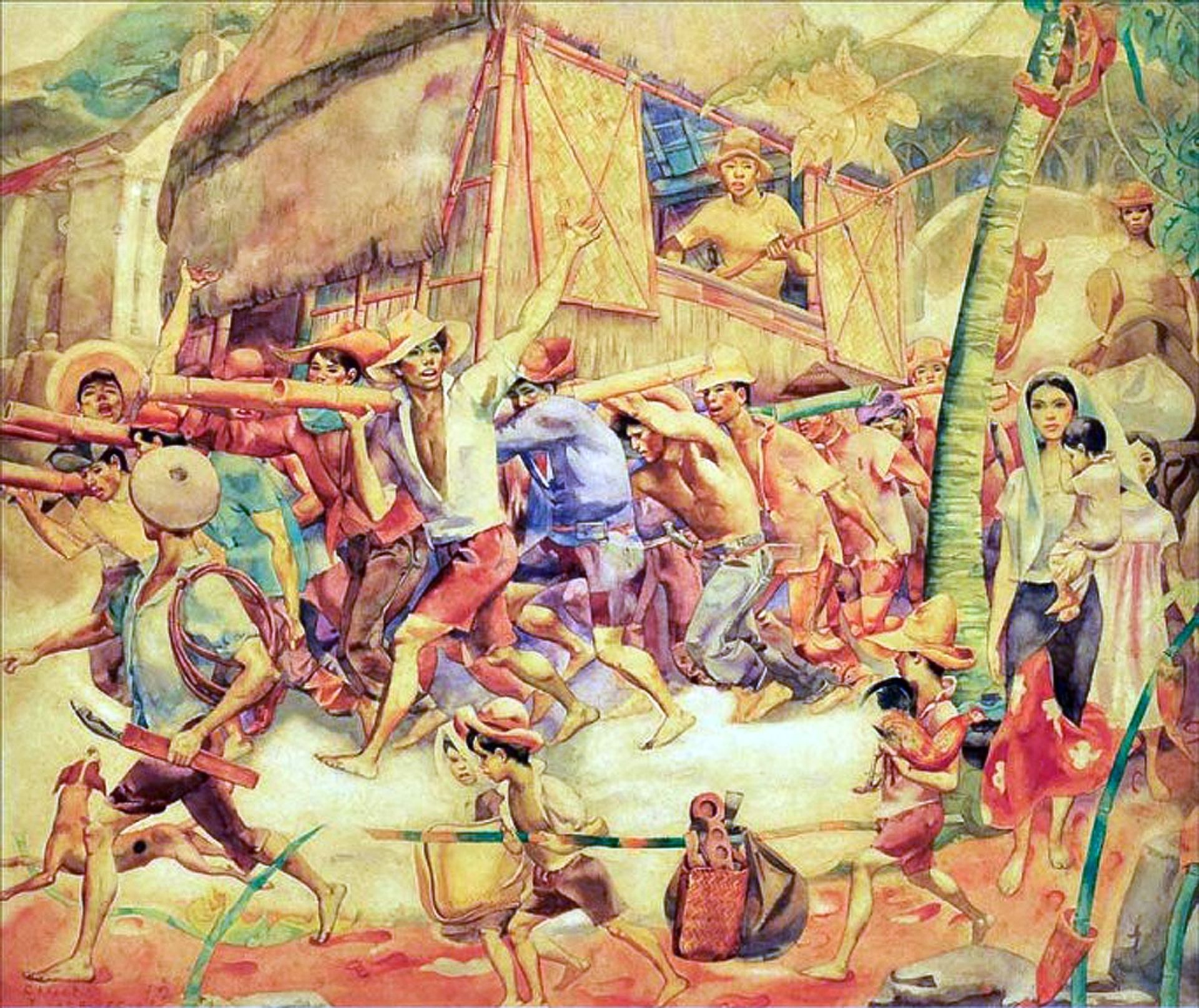 Bayanihan by Botong Francisco
