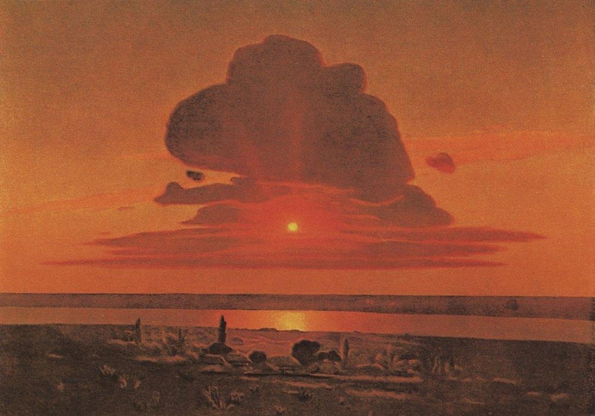 Red sunset by Arkhyp Kuindzhi